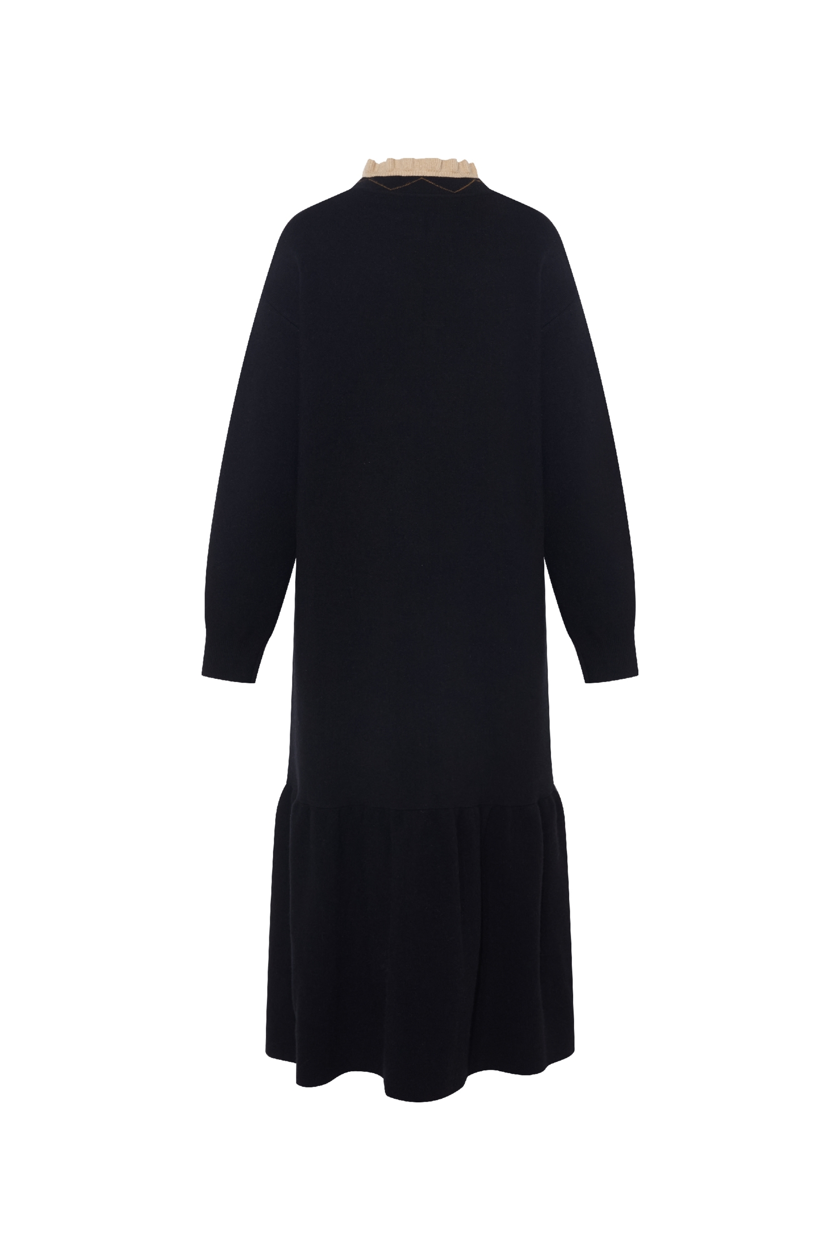 Elegant retro knitted sweater dress long skirt