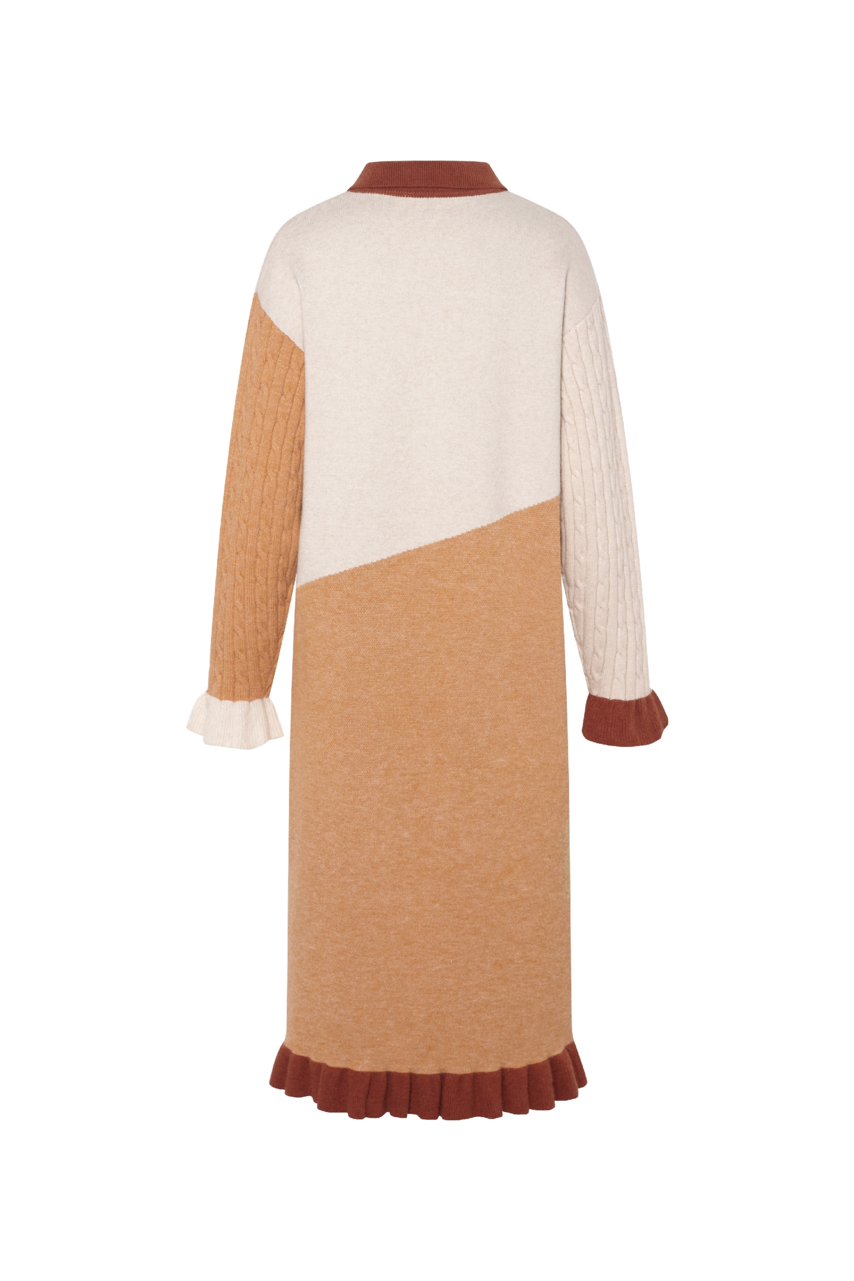 Van Gogh-Inspired Midi Knit Dress