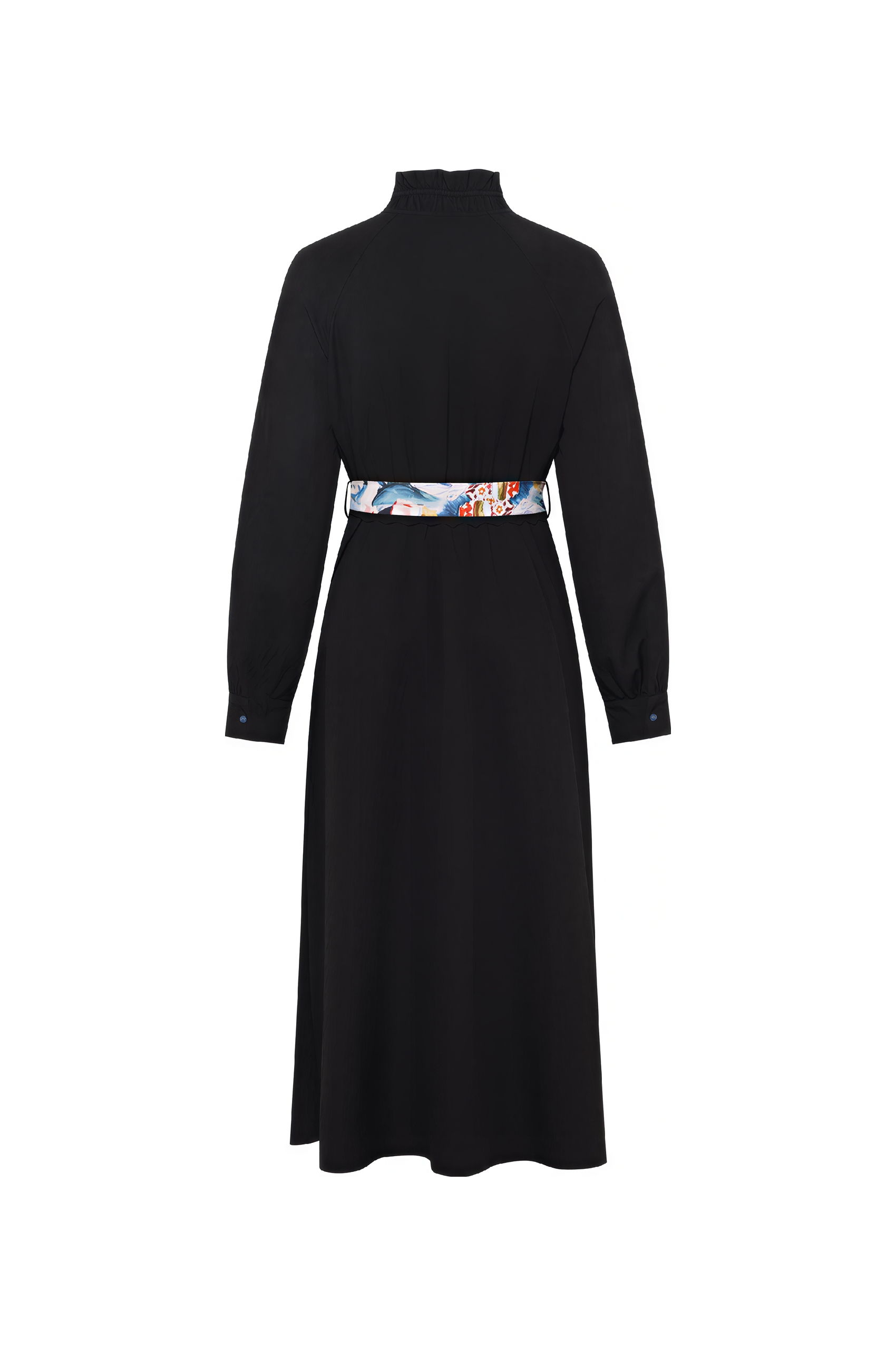 Matisse-Inspired French Designer Black Maxi Dress