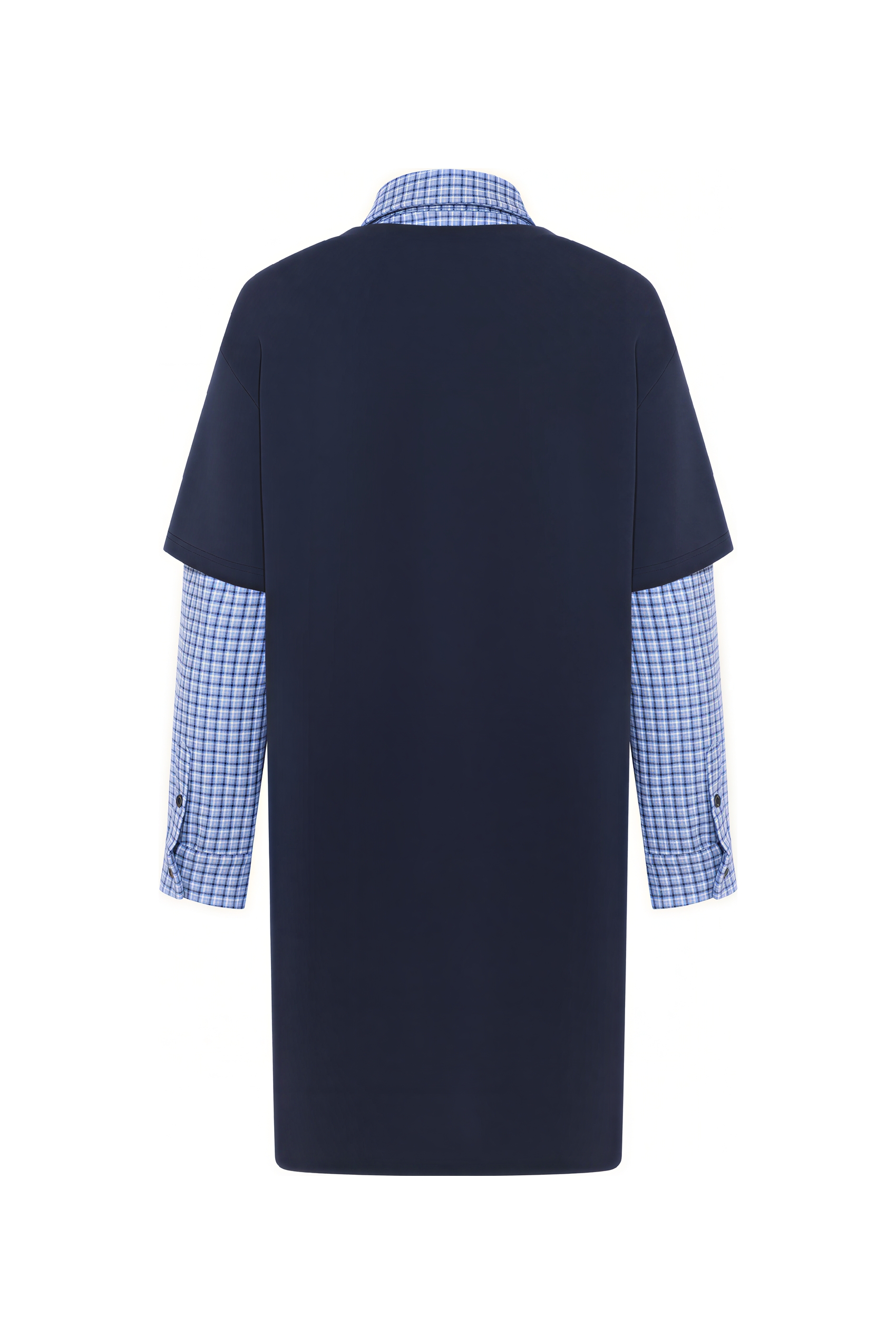 Faux Layered Patchwork Designer Dress