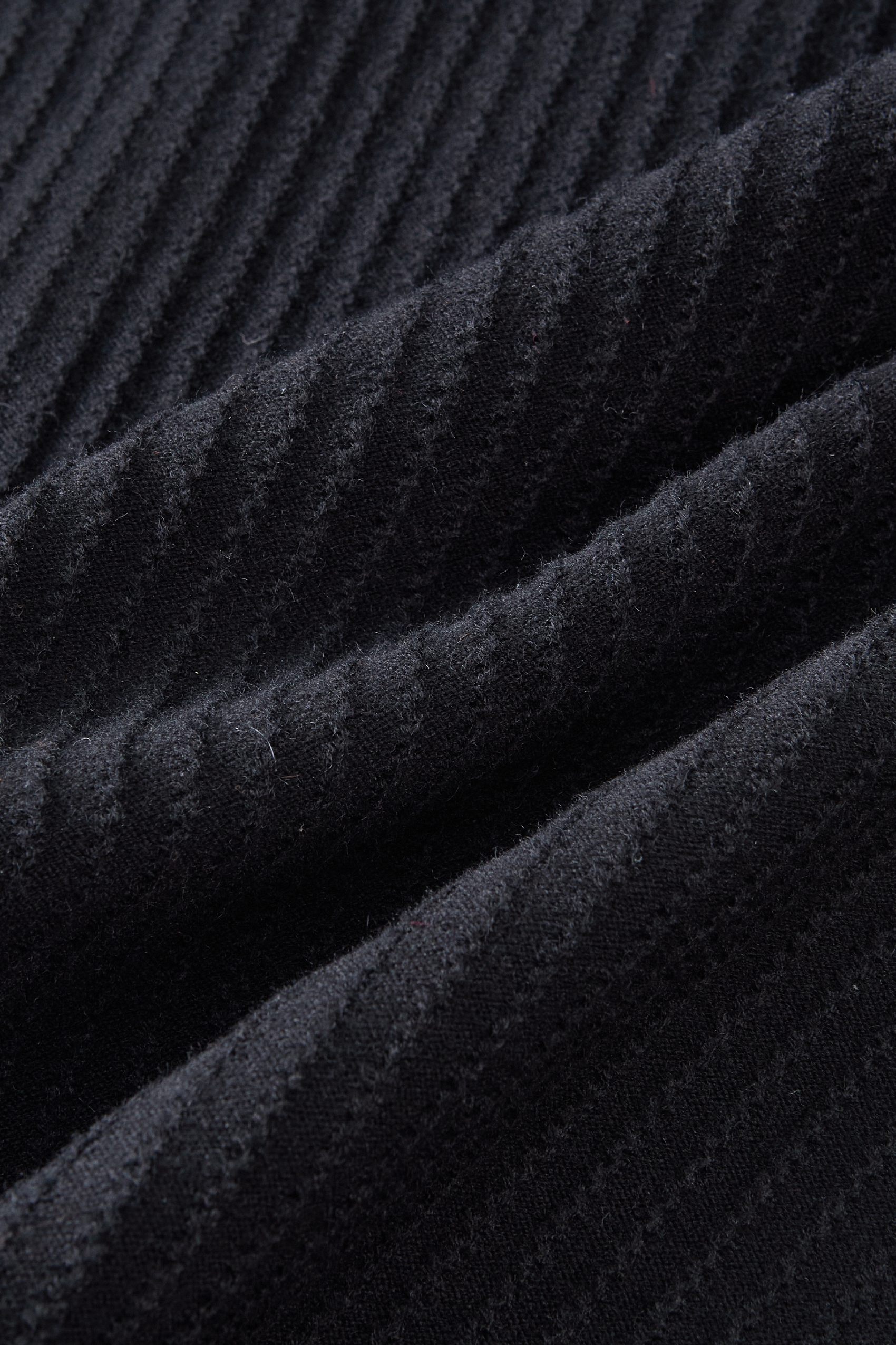 Van Gogh-Inspired Black Vintage V-Neck Sleeveless Knit Dress