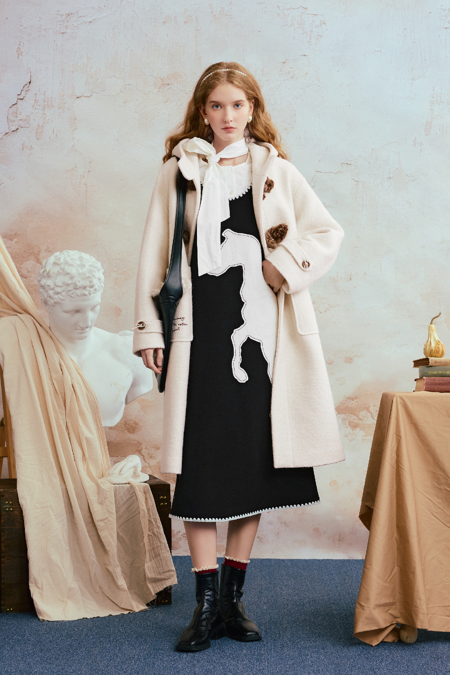 Van Gogh-Inspired Design Sleeveless Maxi Dress