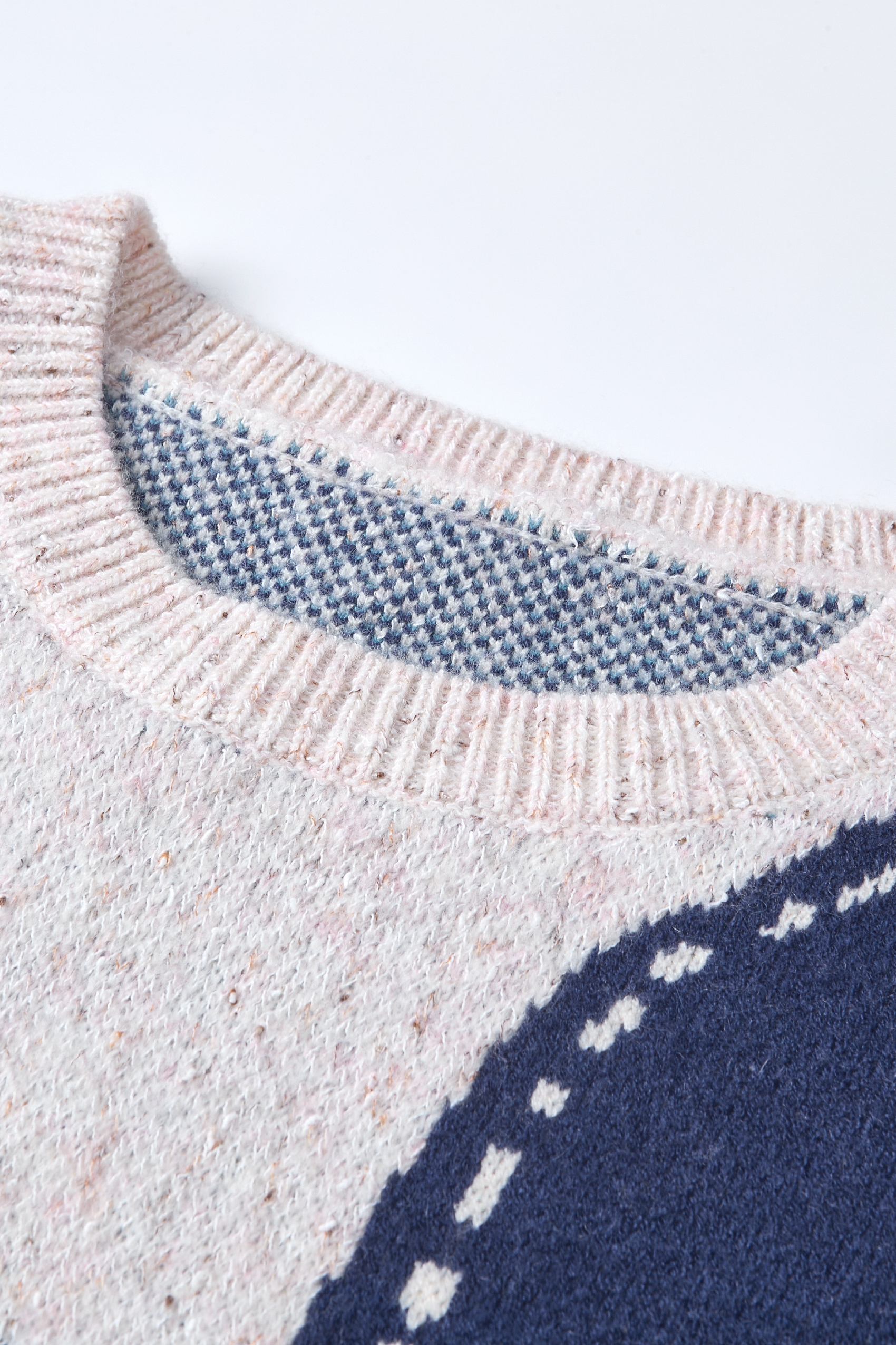 Van Gogh-Inspired Layered-Look Knit Dress-LYONSENS