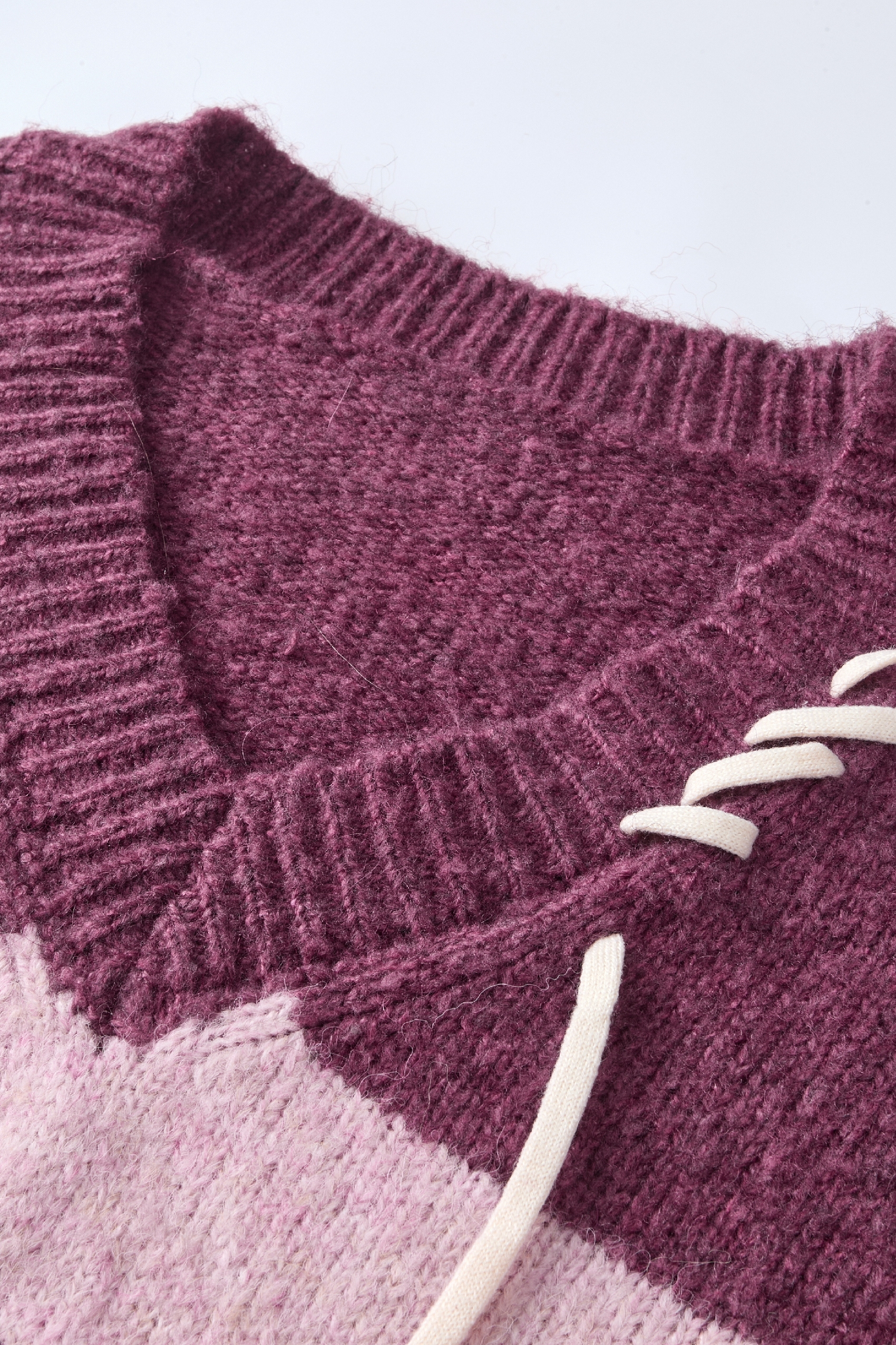 Long striped knit sweater dress