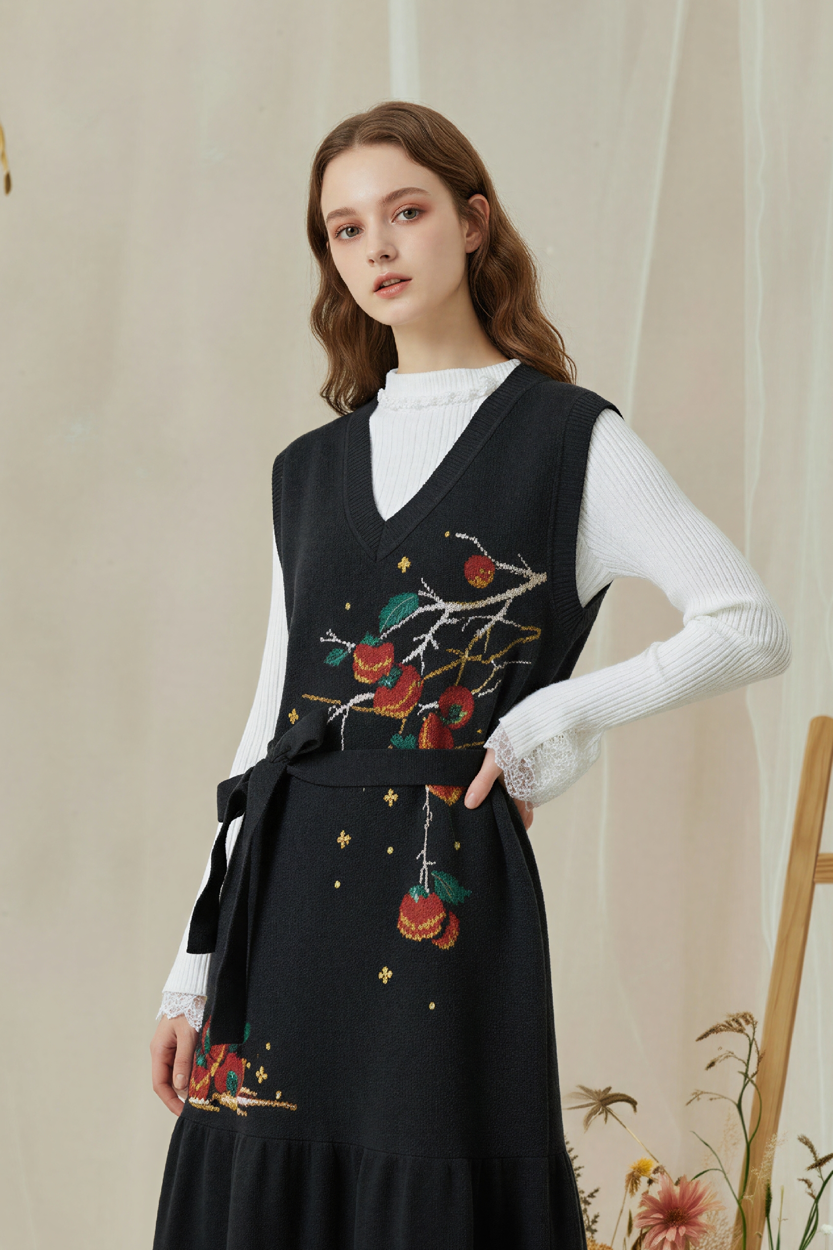 Red Sleeveless Knit Maxi Dress