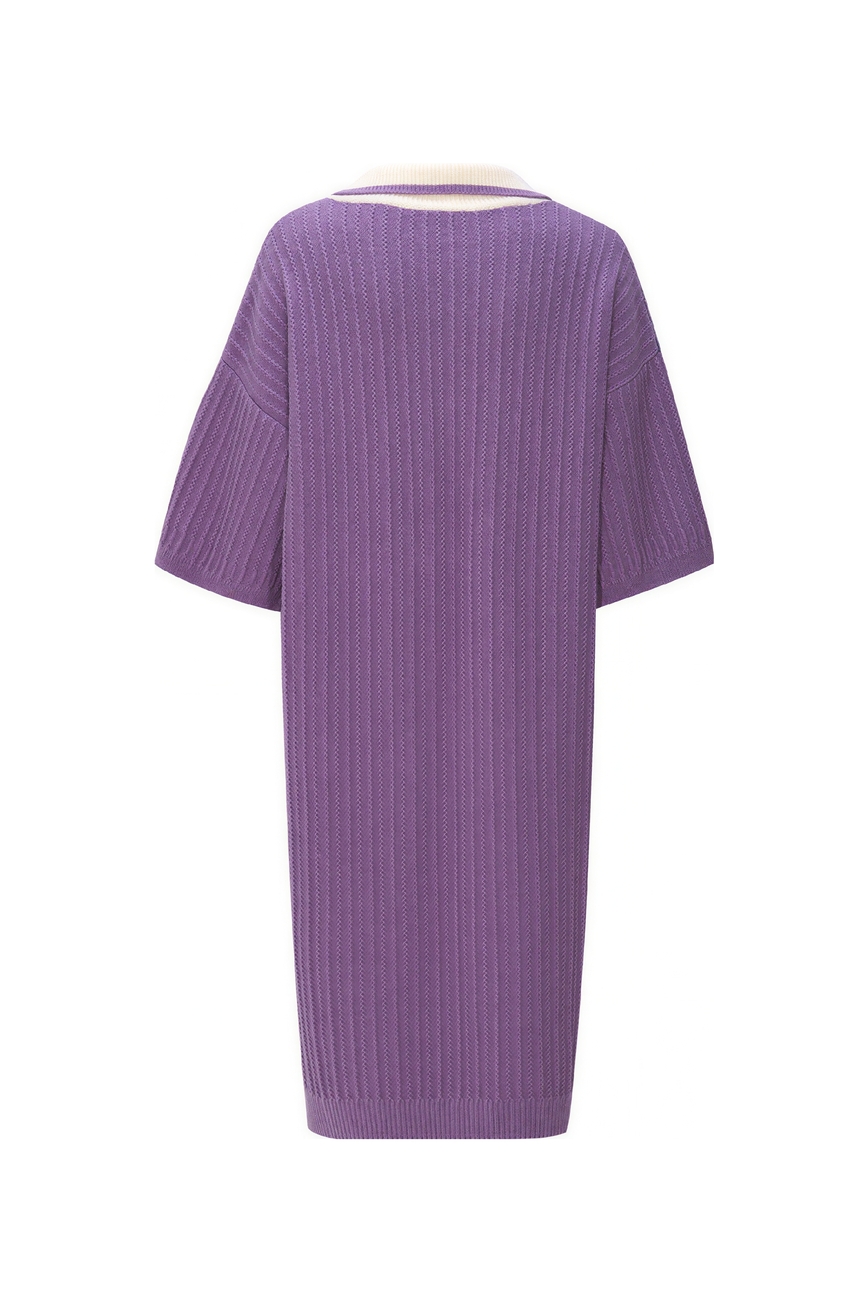 Figure Jacquard Embroidered Plaid Knit Dress