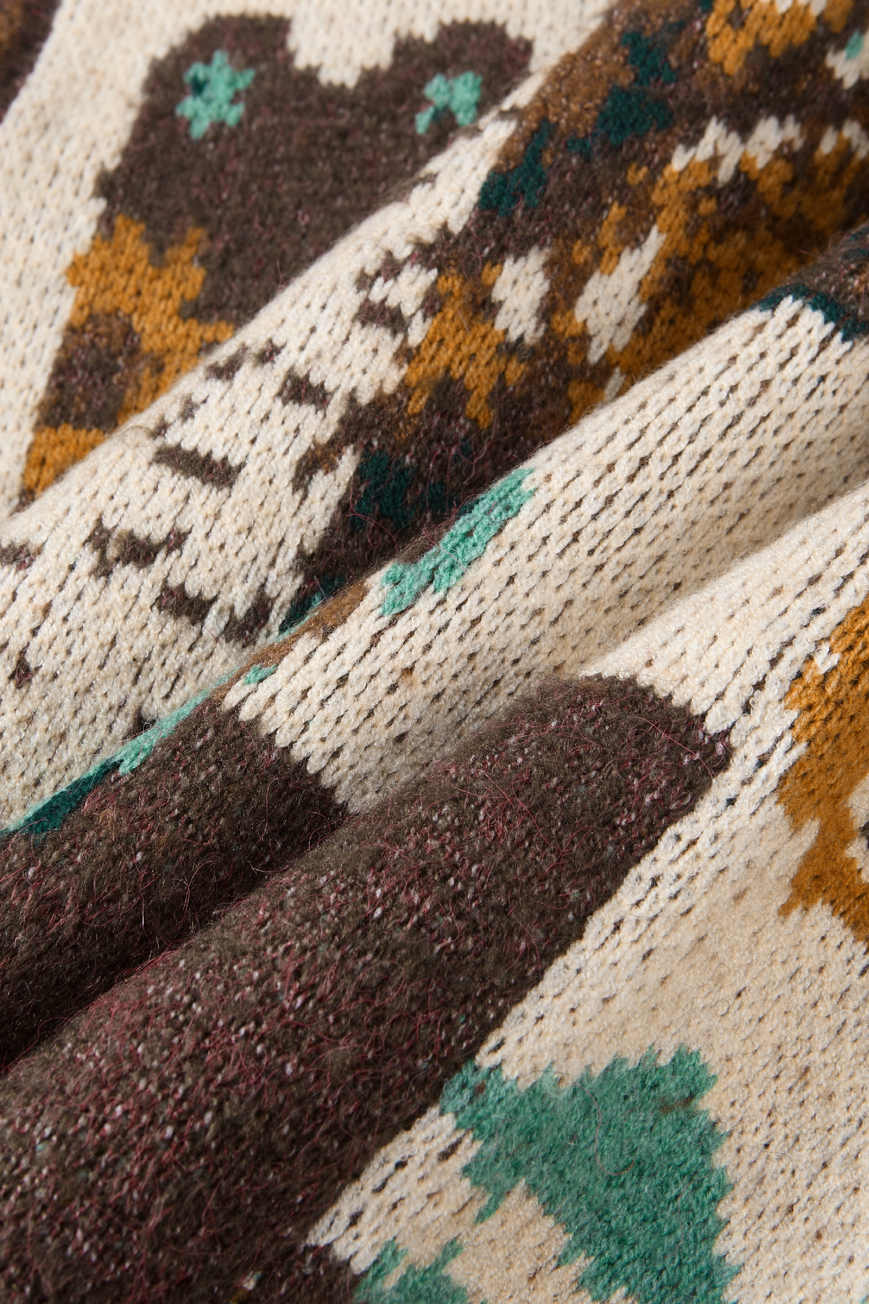 Van Gogh-Inspired Vintage Knit Sweater Vest