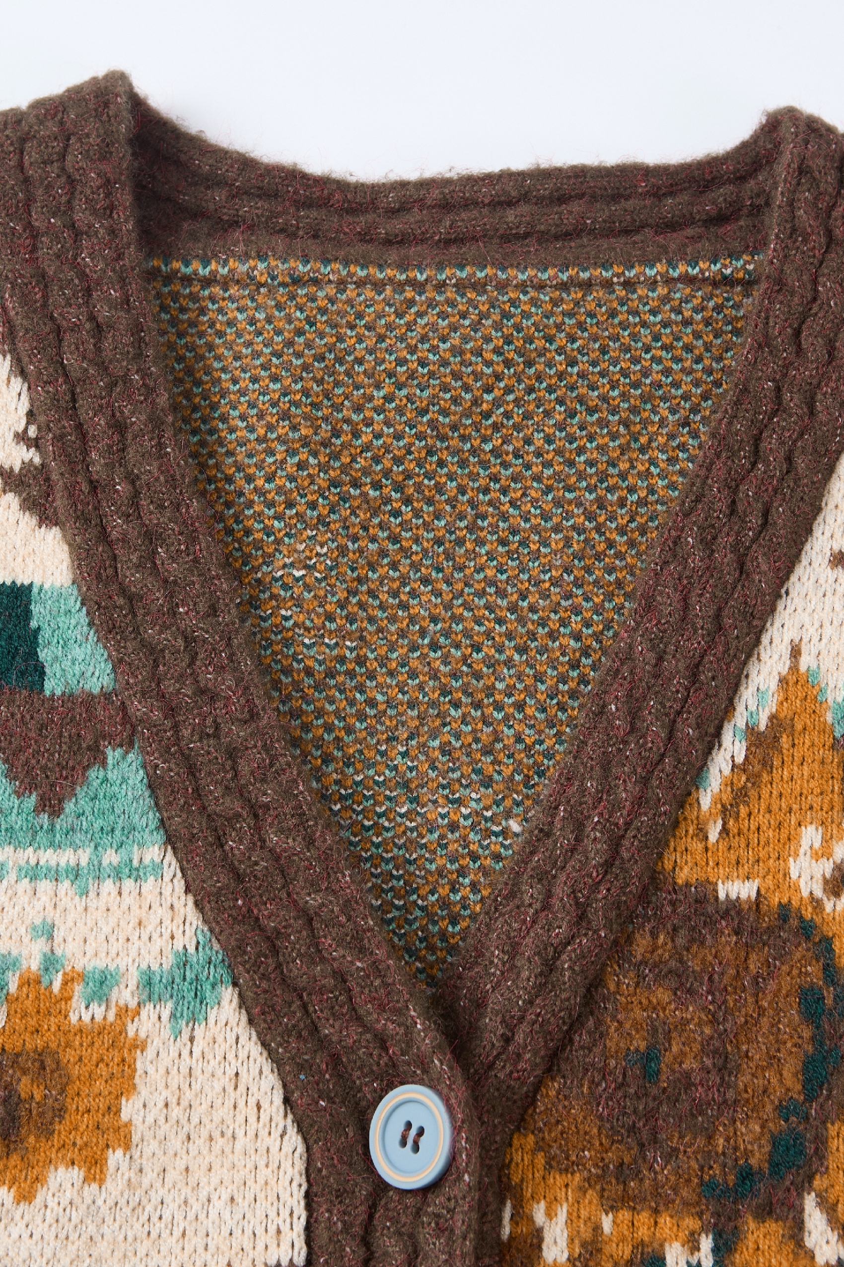 Van Gogh-Inspired Vintage Knit Sweater Vest