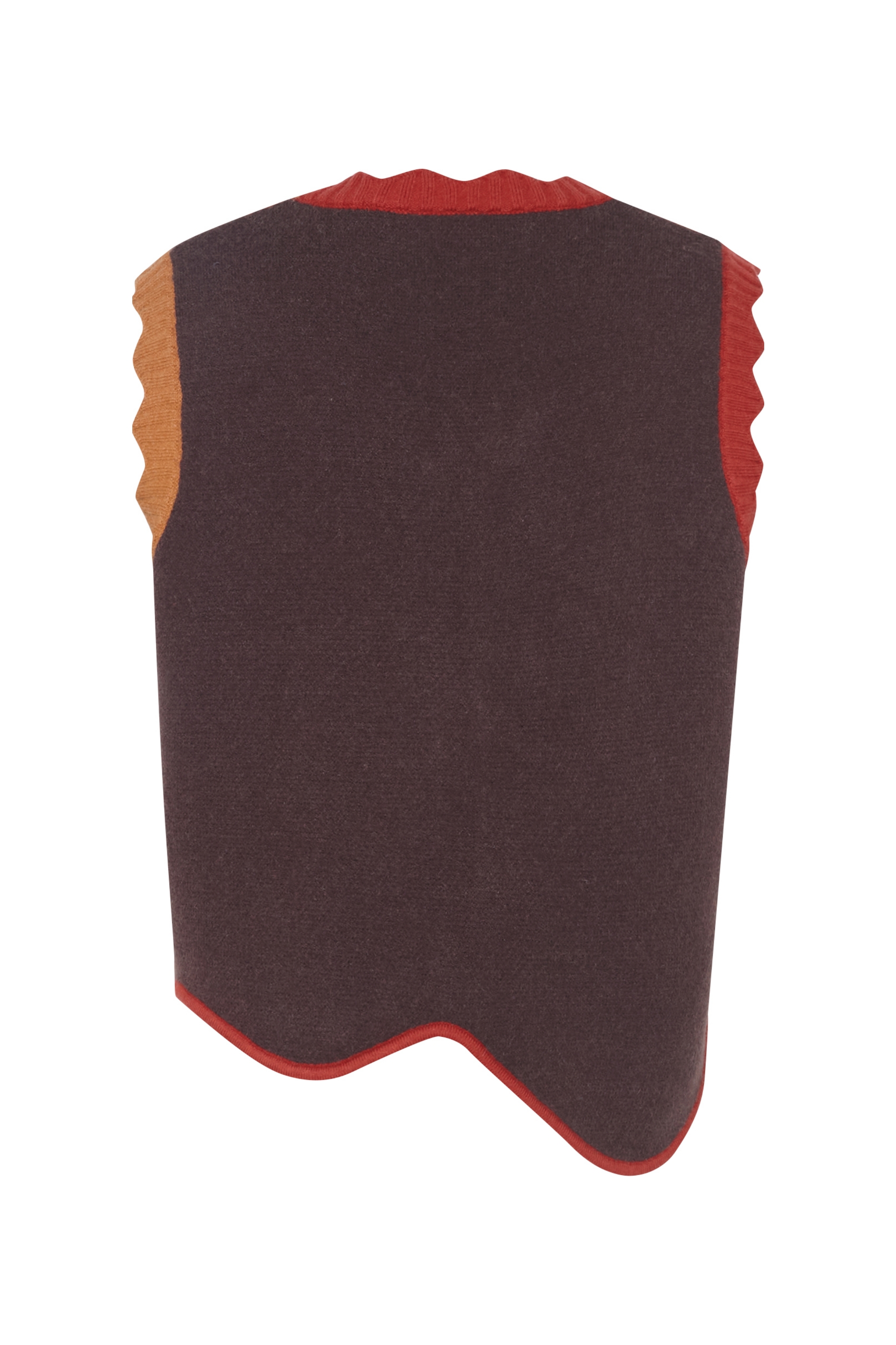 Blue knitted vest cardigan