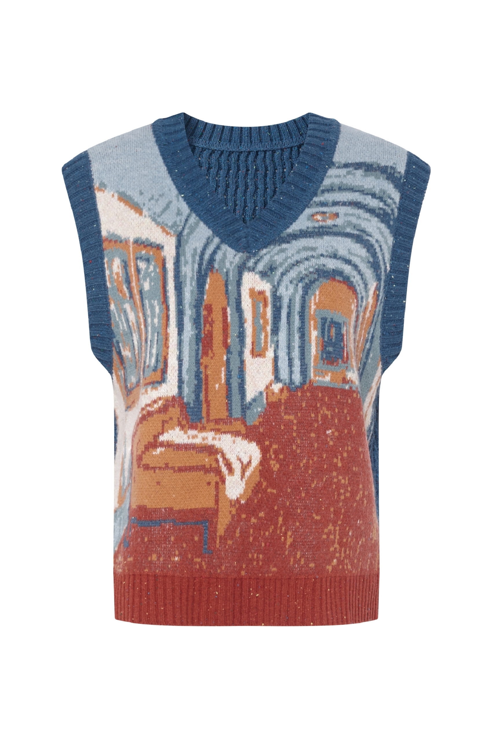 Outerwear knitted vest