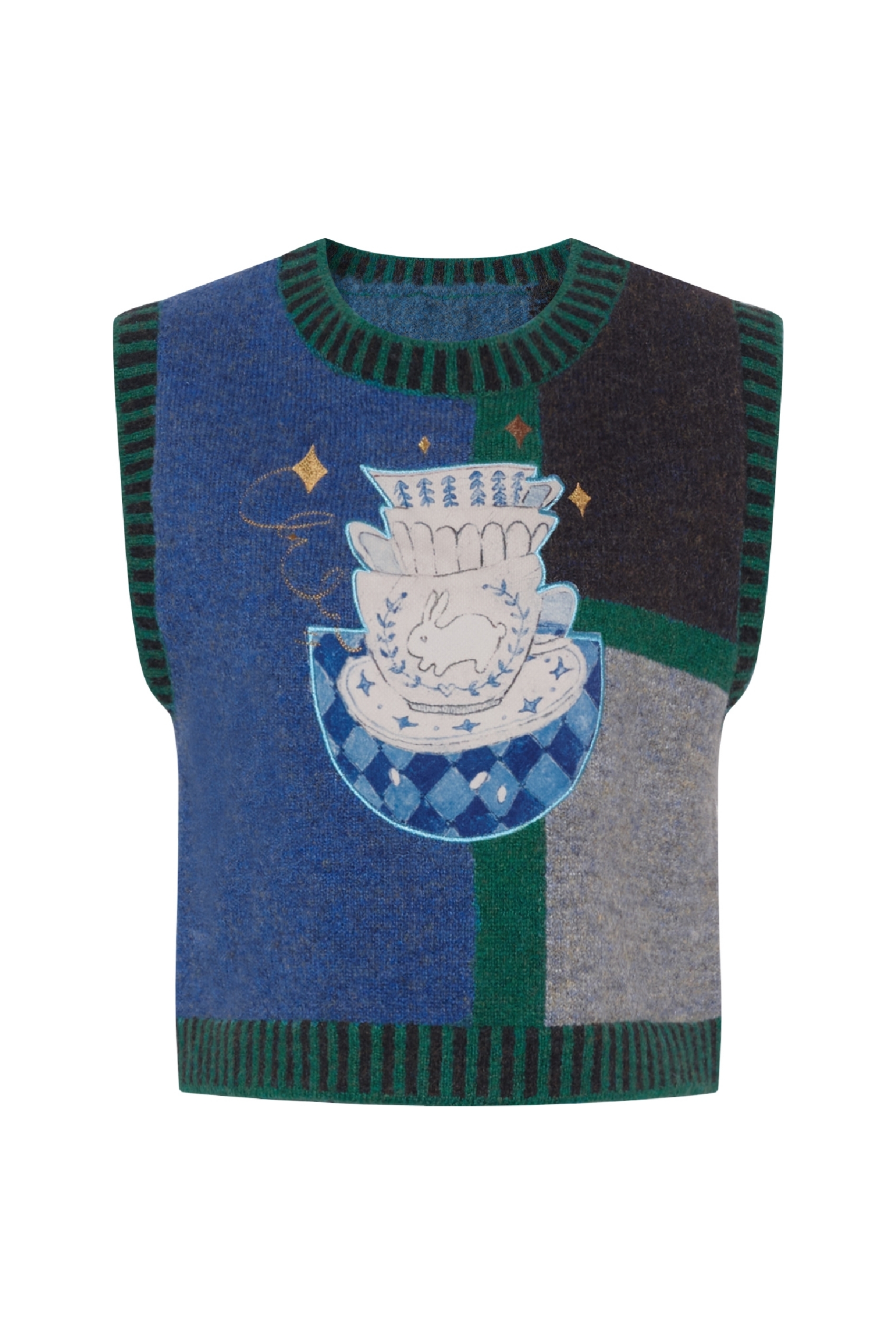Christmas sleeveless knitted vest