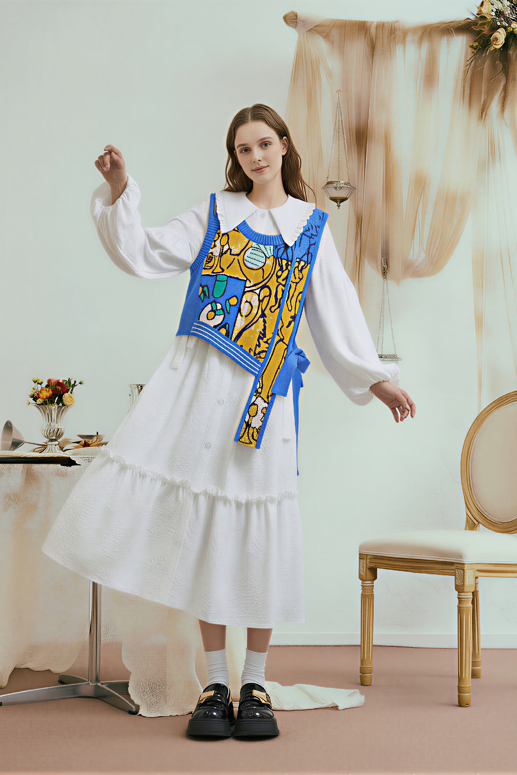 Vintage Sleeveless Knit Vest