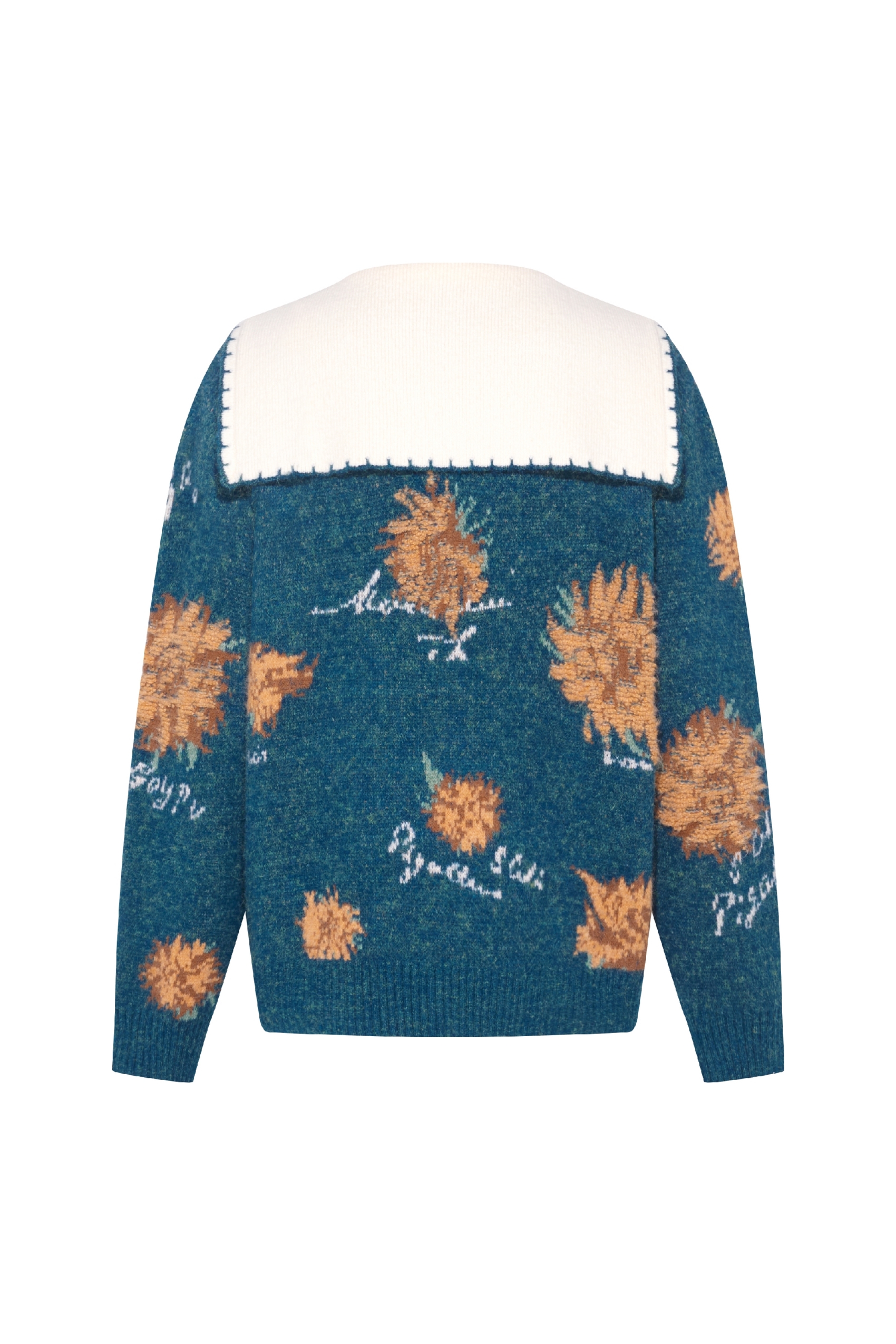 Van Gogh-Inspired Preppy Knit Sweater
