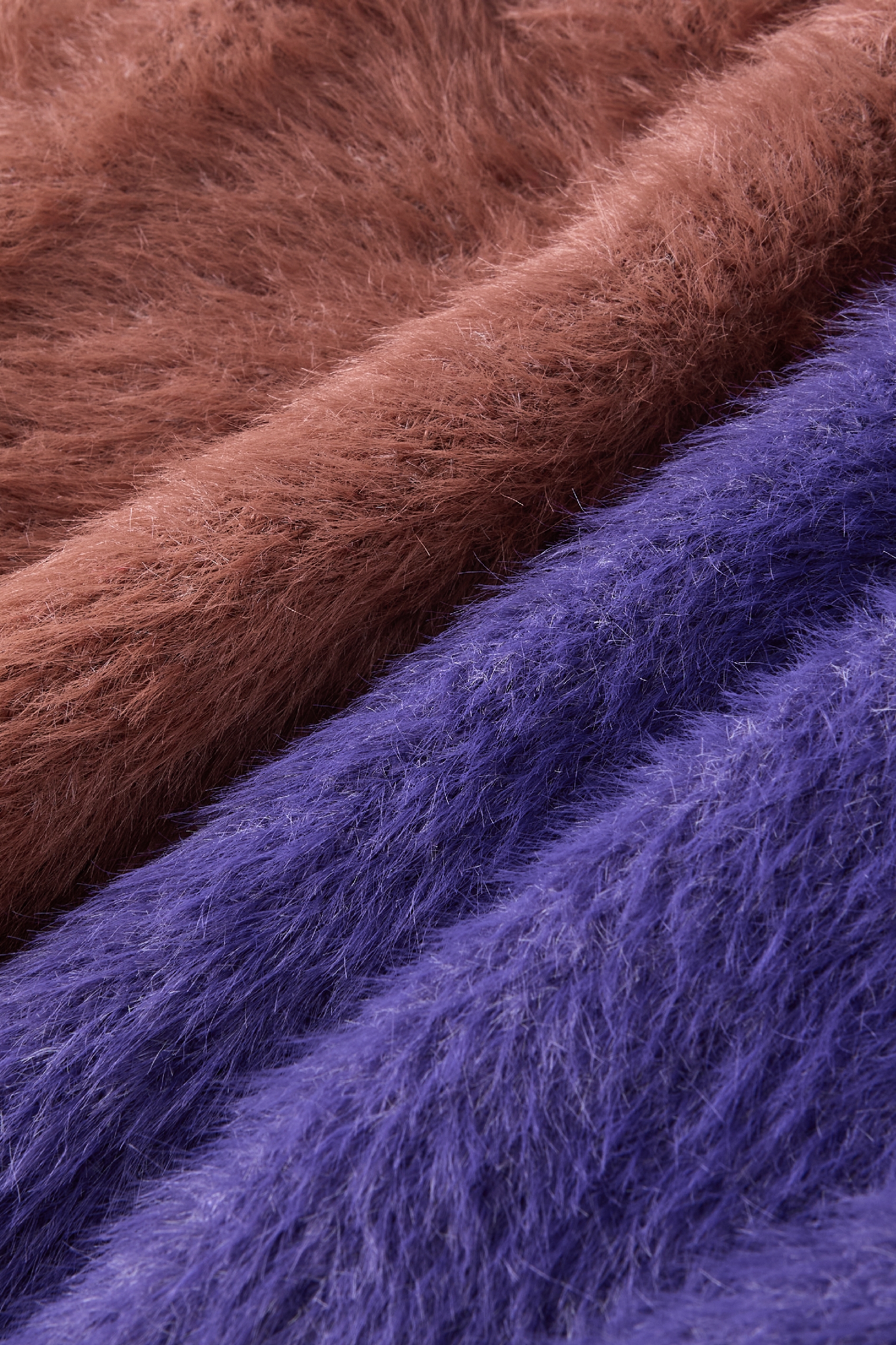 Purple knitted sweater