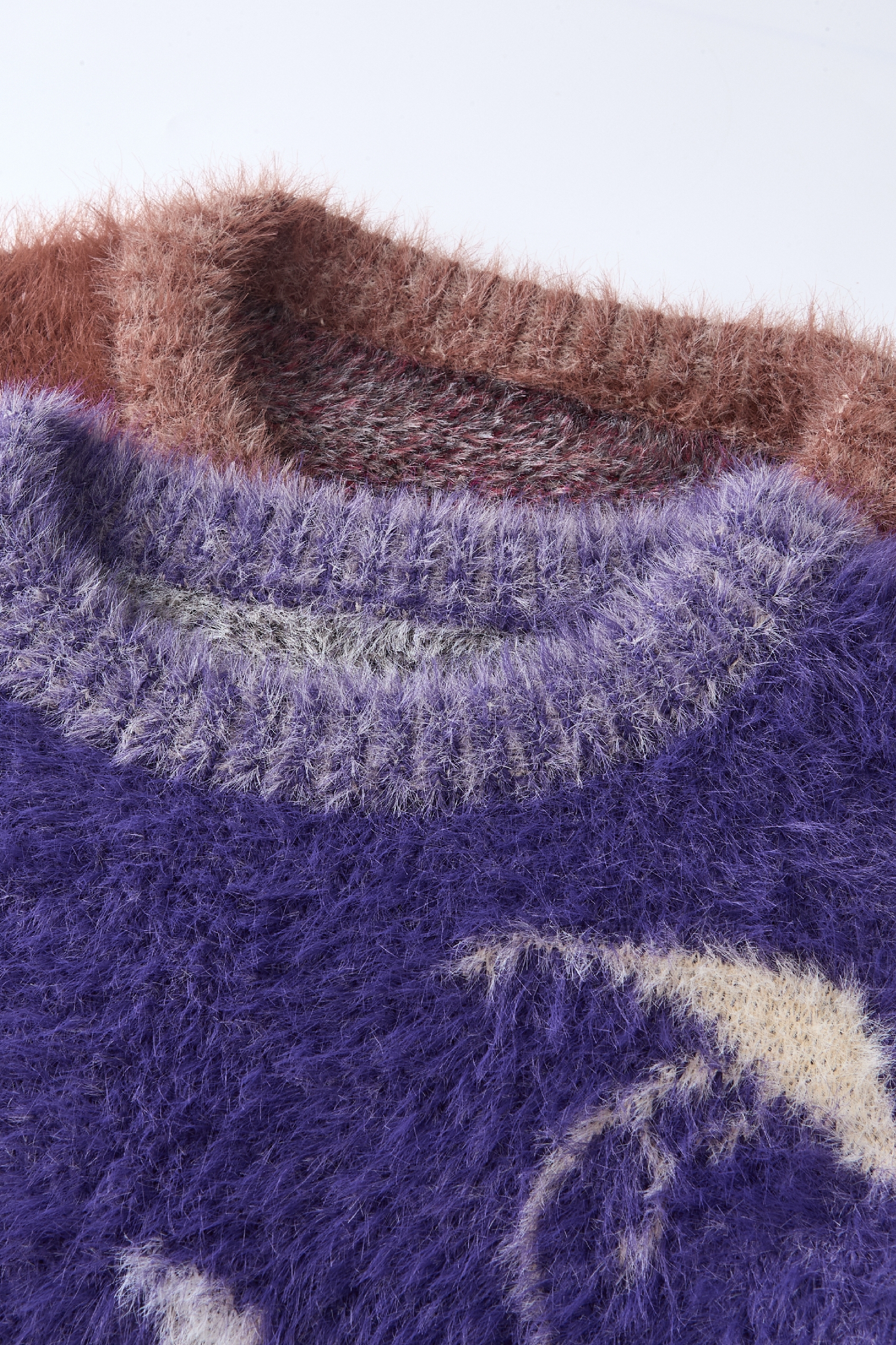 Purple knitted sweater