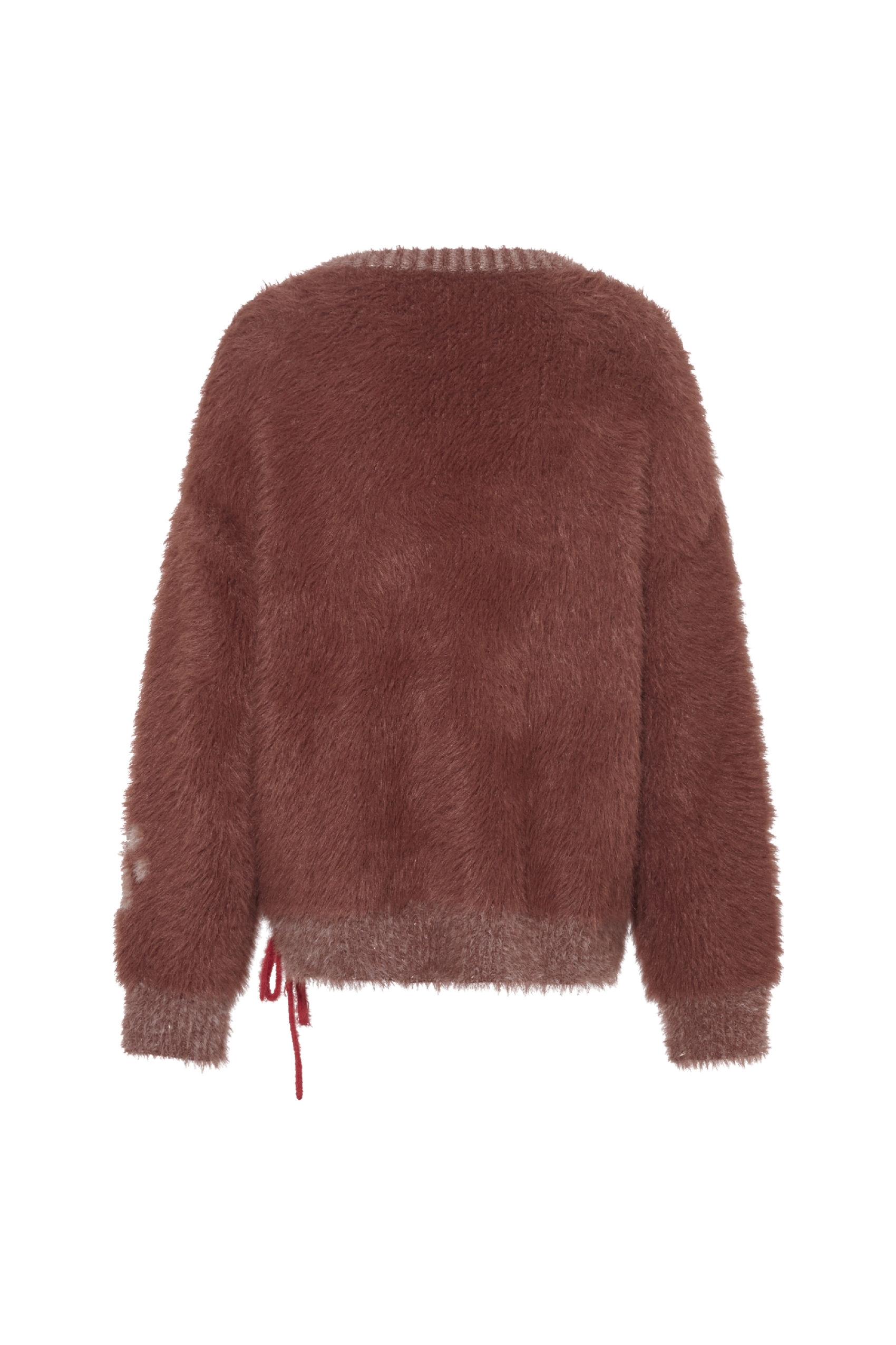 Purple knitted sweater