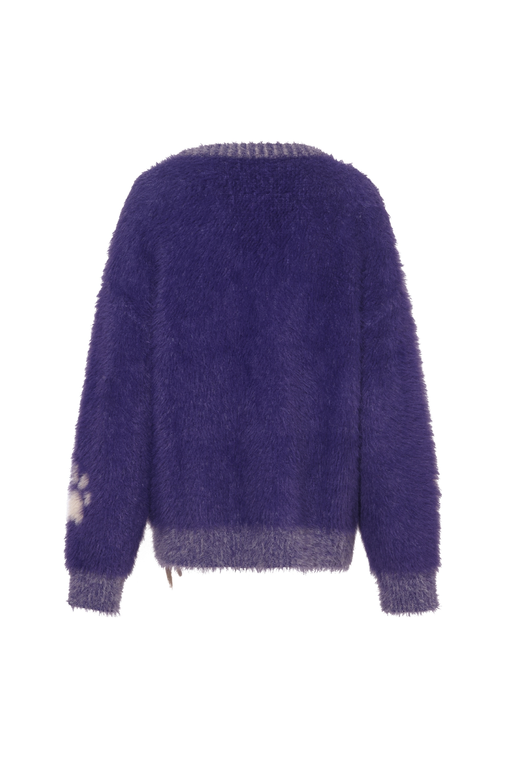Purple knitted sweater