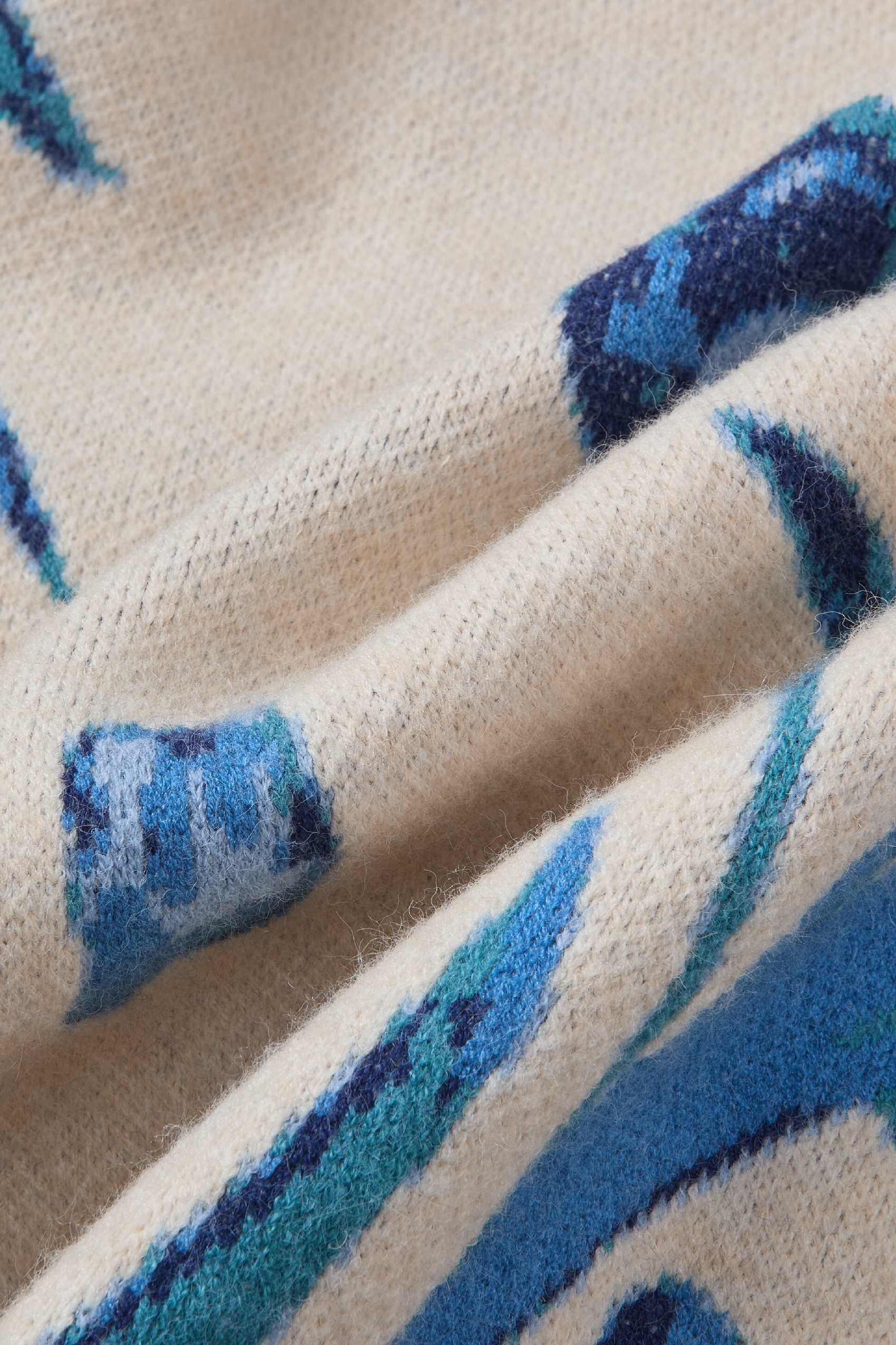 Van Gogh-Inspired Relaxed Knit Cardigan