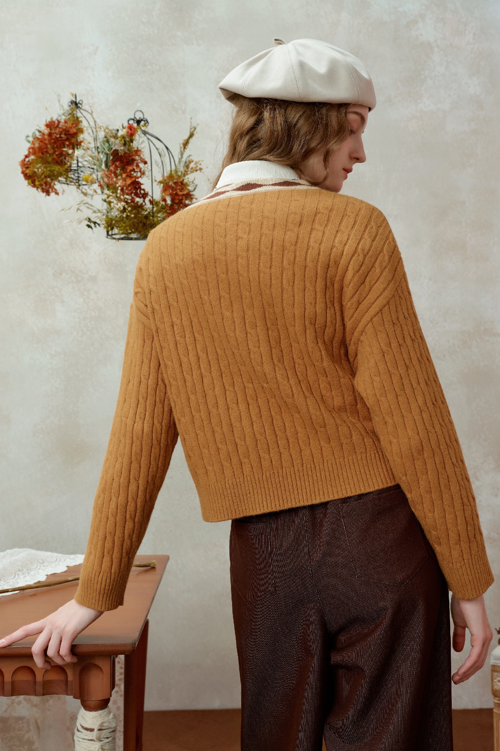 Van Gogh-Inspired Oil-Painting Knit Sweater