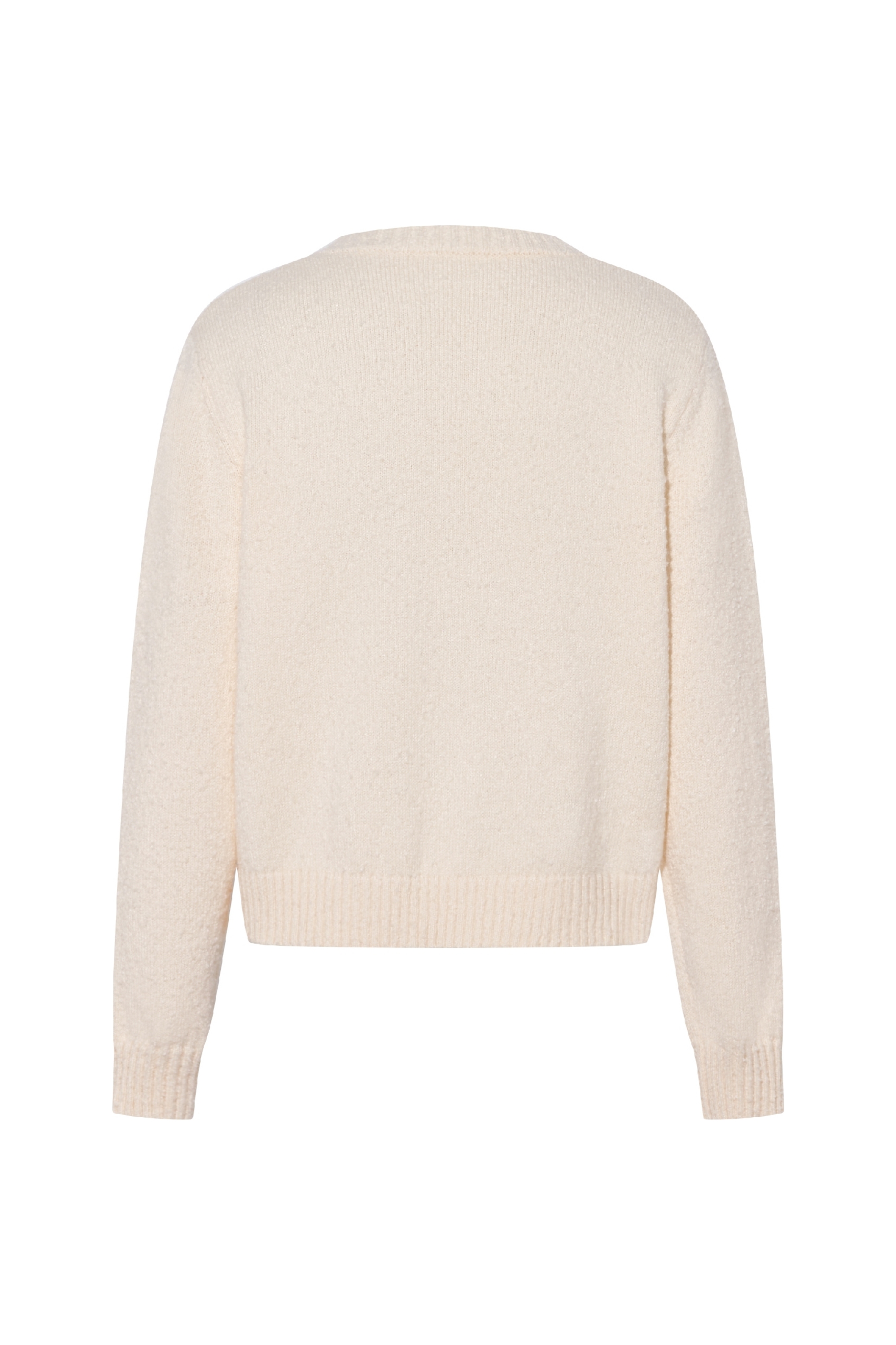 White high-end knit sweater