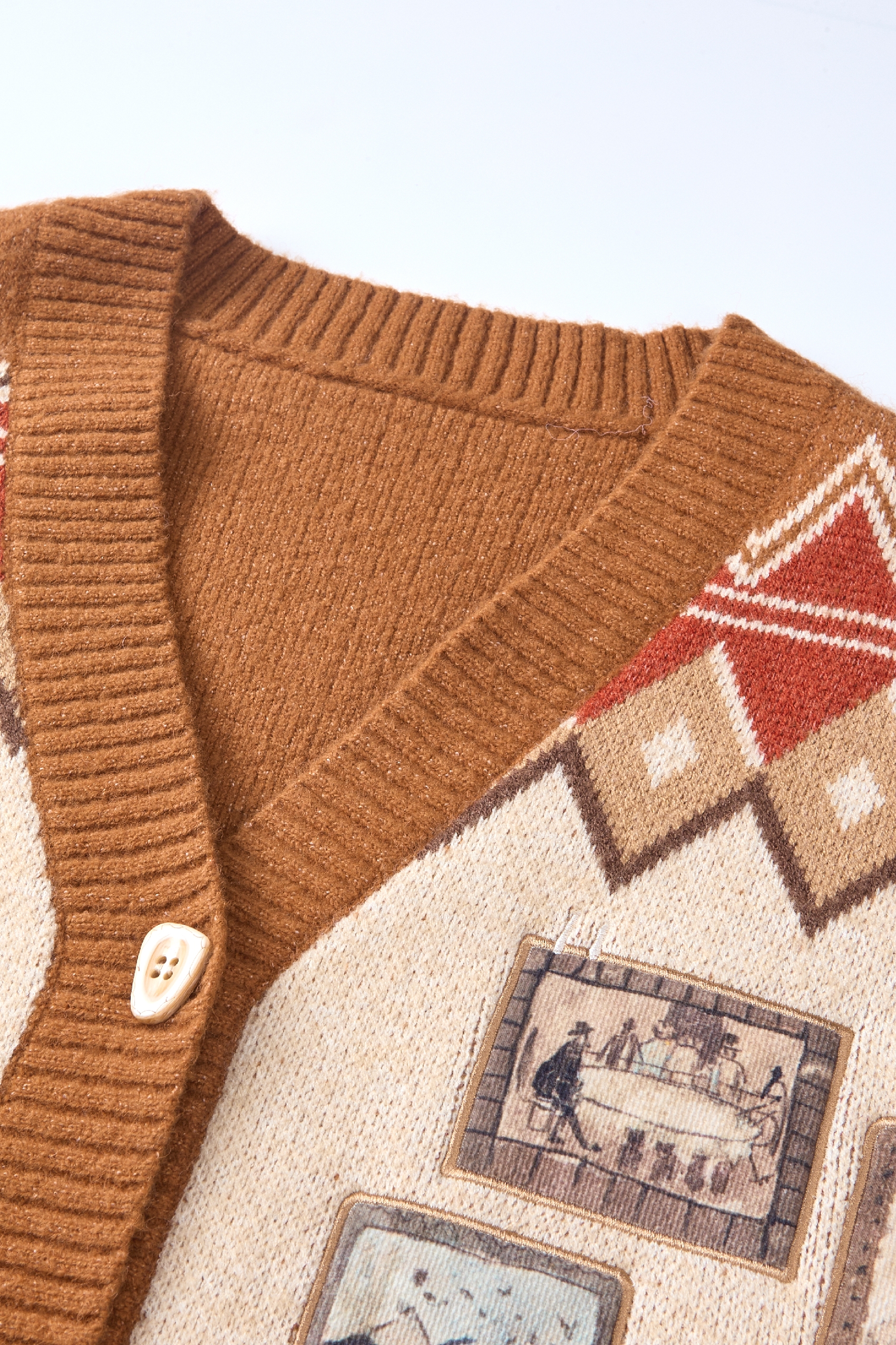 High-end knitted cardigan sweater