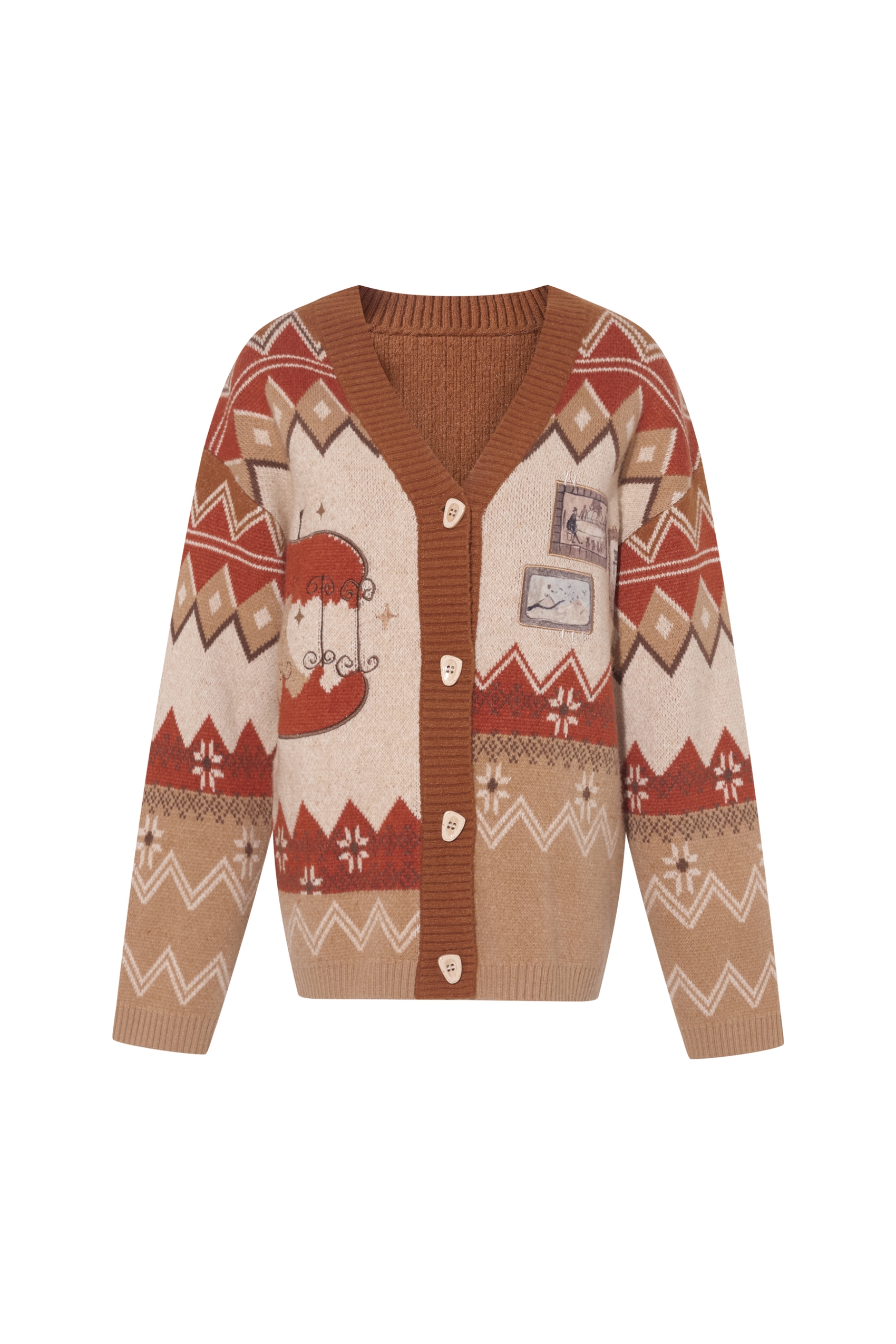 High-end knitted cardigan sweater