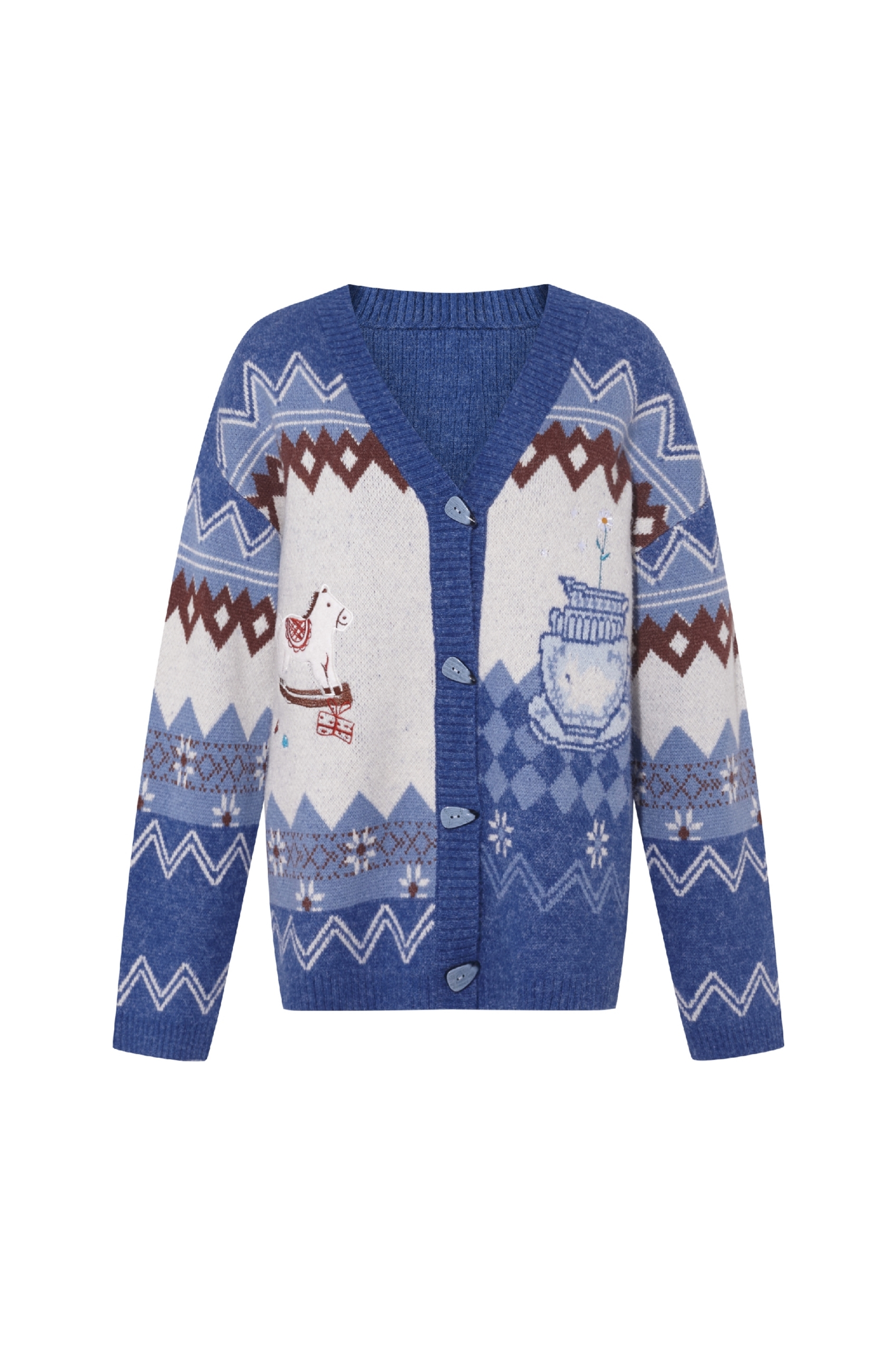 High-end knitted cardigan sweater