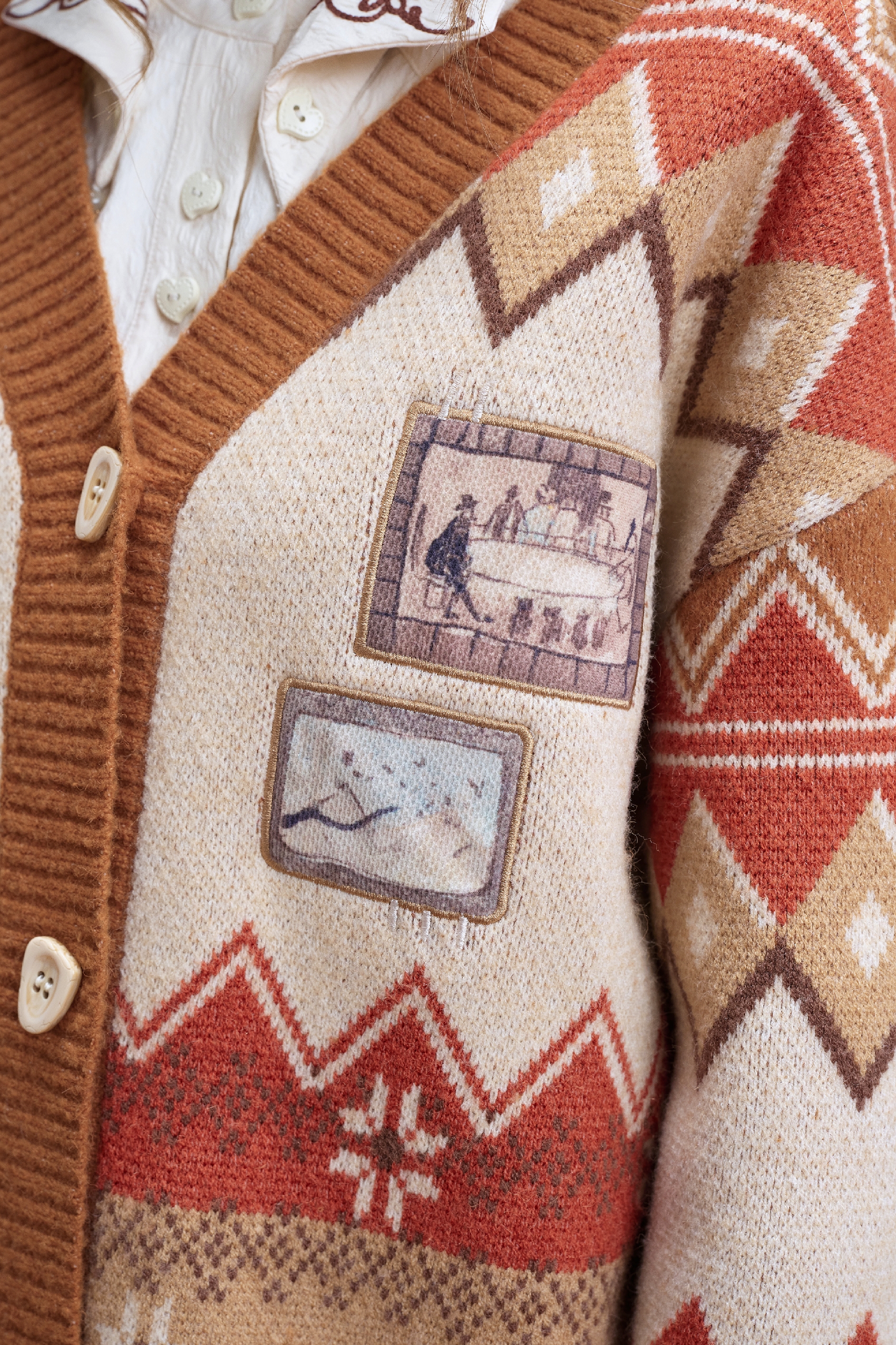 High-end knitted cardigan sweater