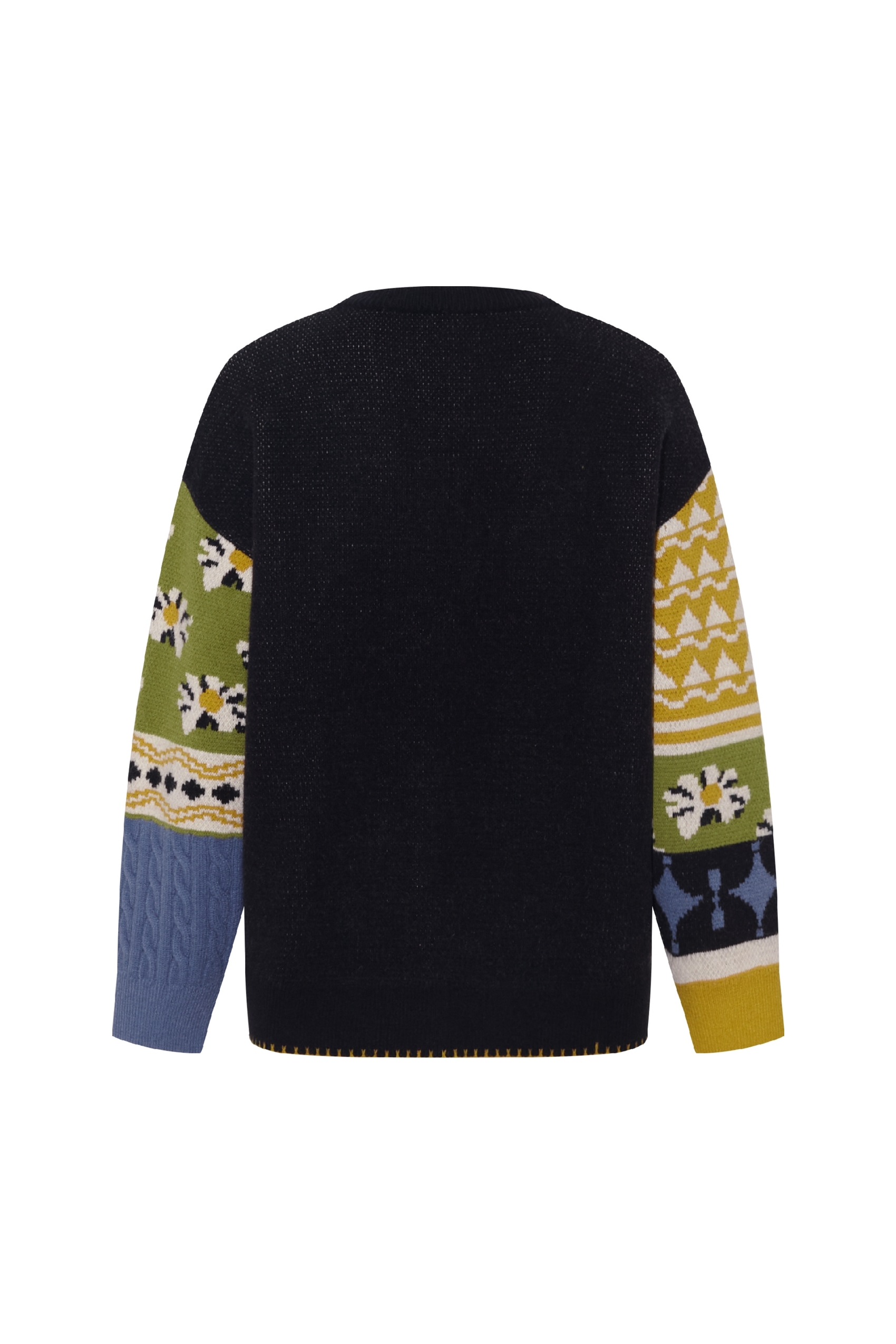 Green vintage-style inner layer sweater