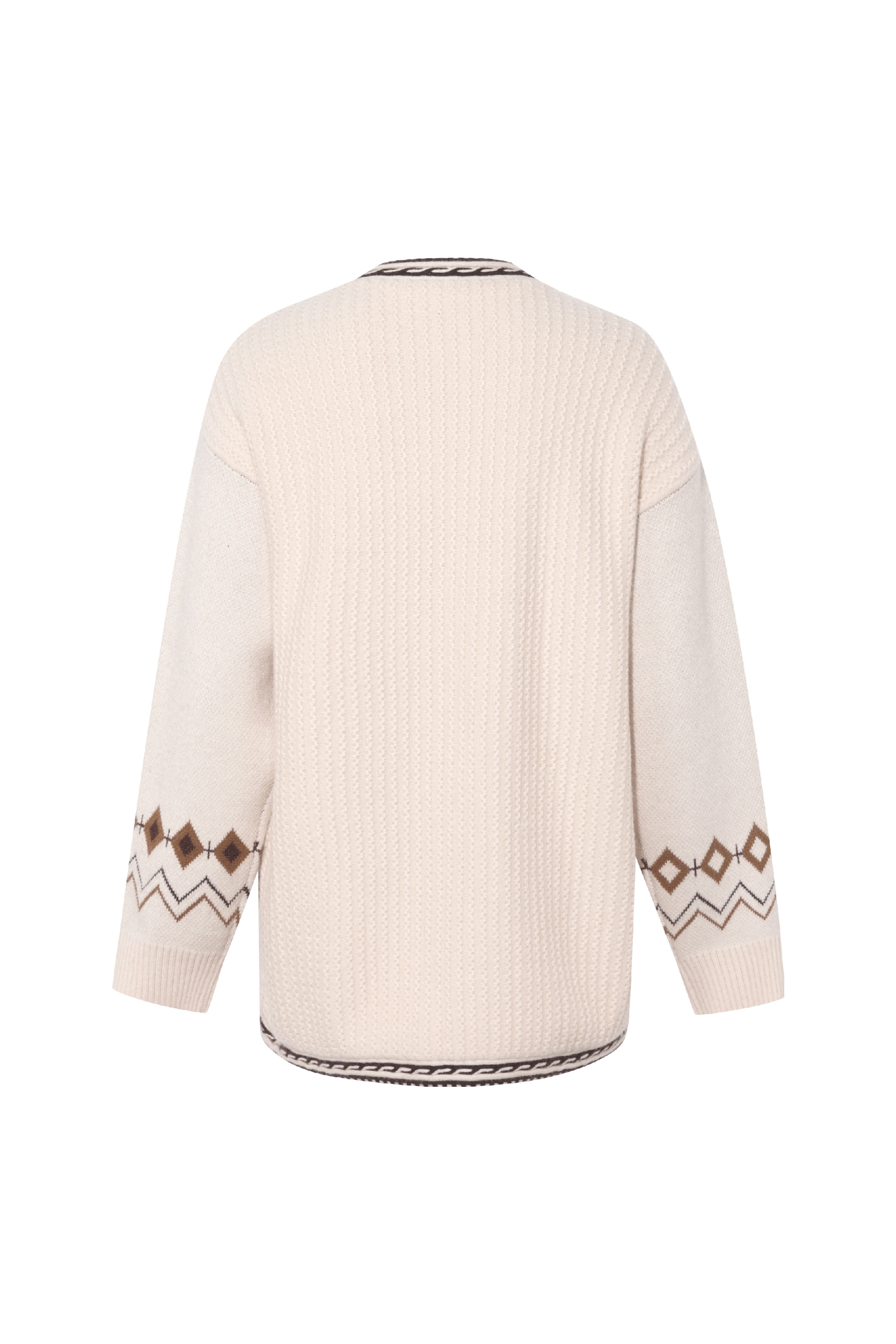 Knitted cardigan sweater