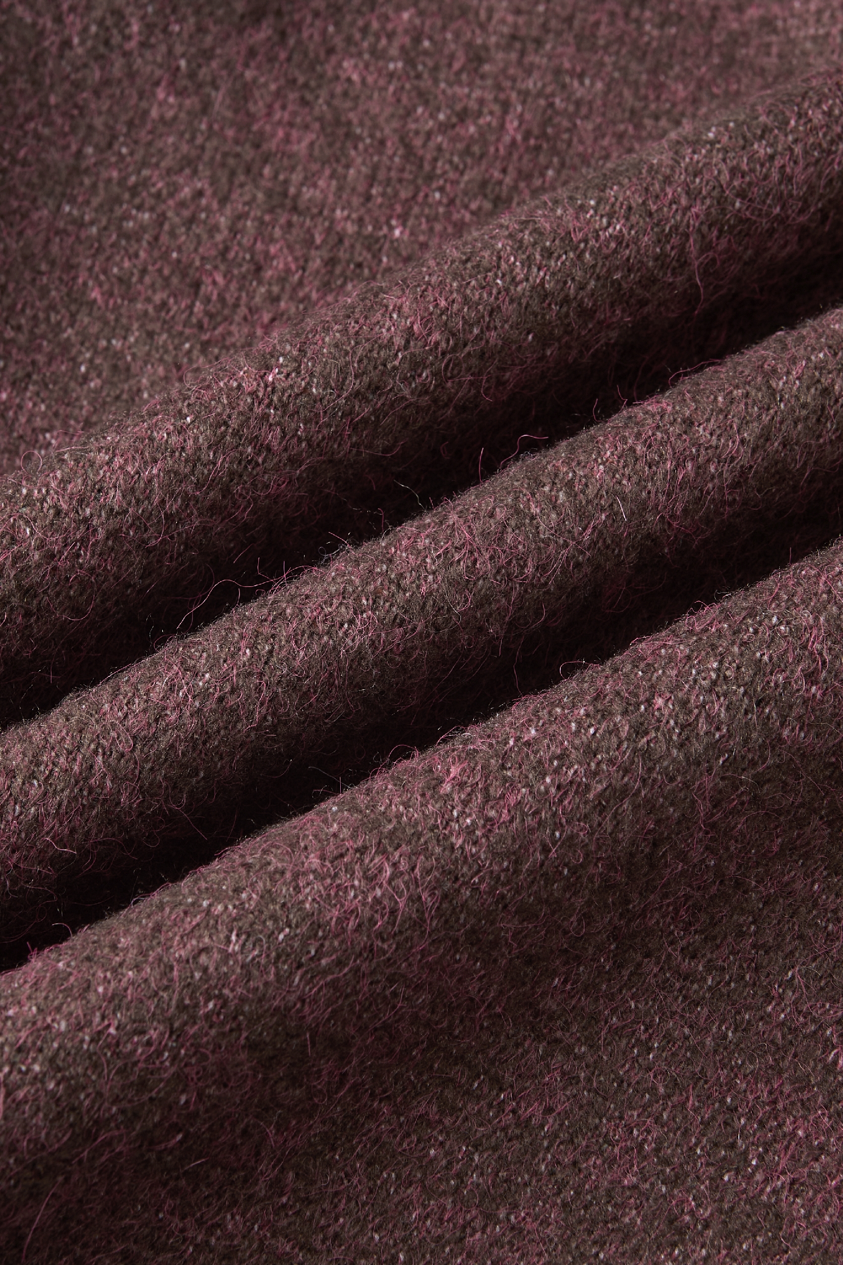 Brown knitted pullover sweater