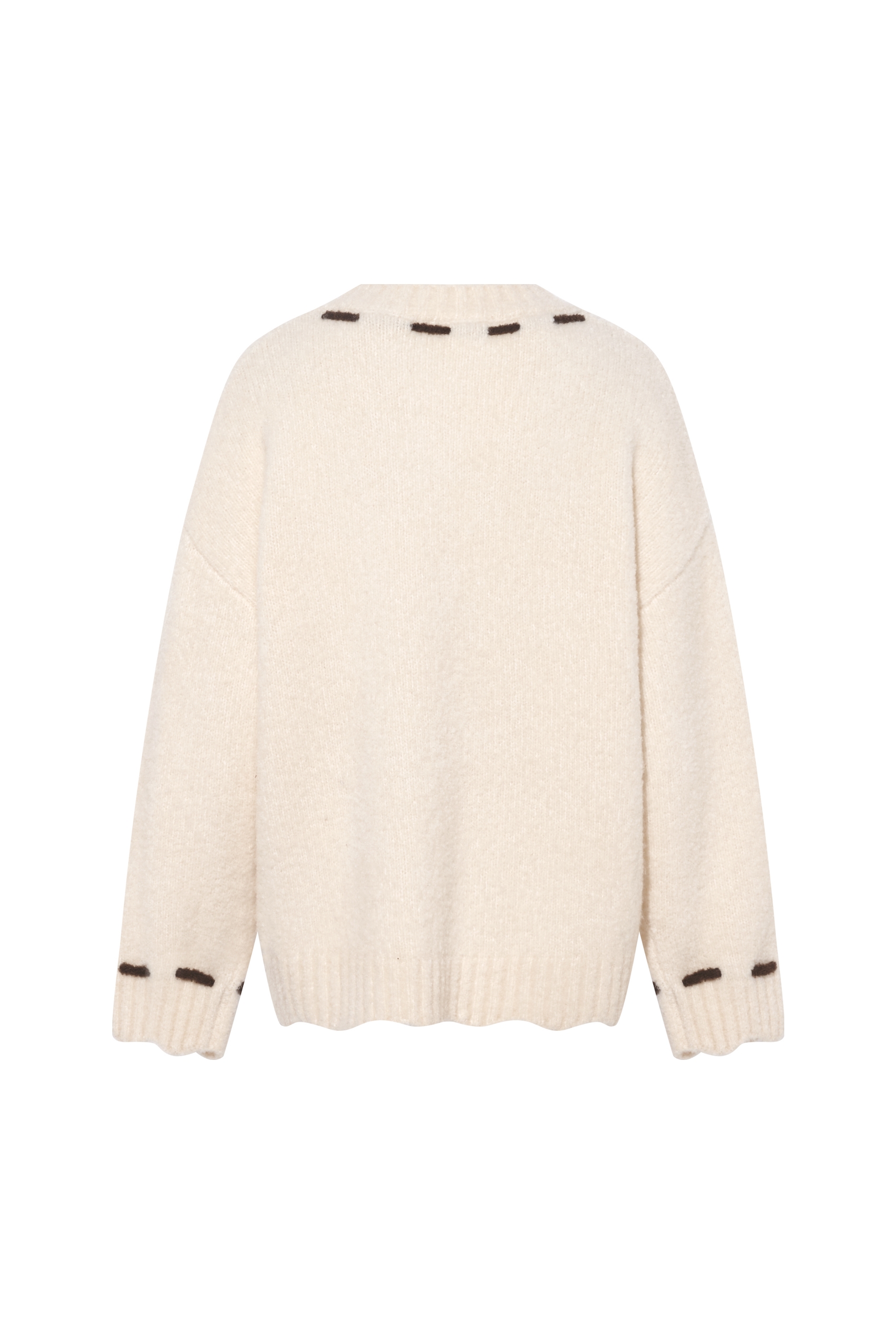 Pullover knitted sweater