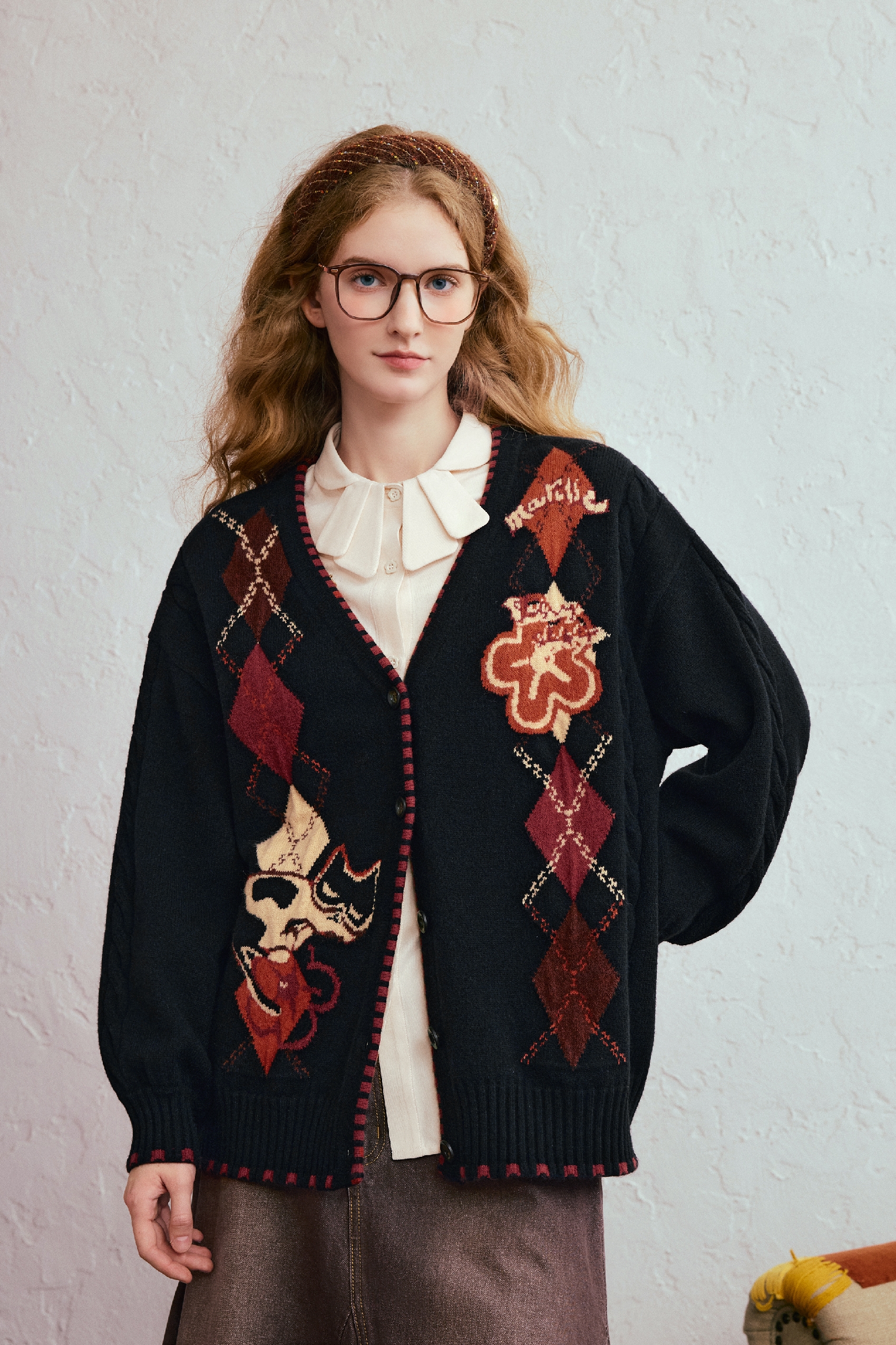 Christmas jacquard knit sweater