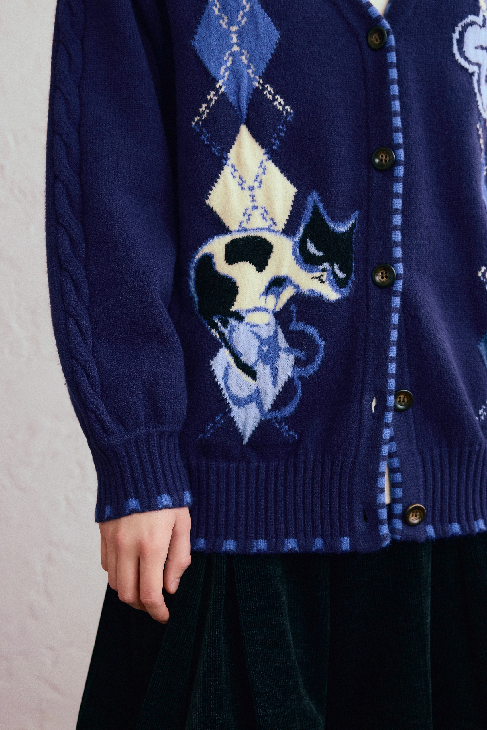 Christmas jacquard knit sweater