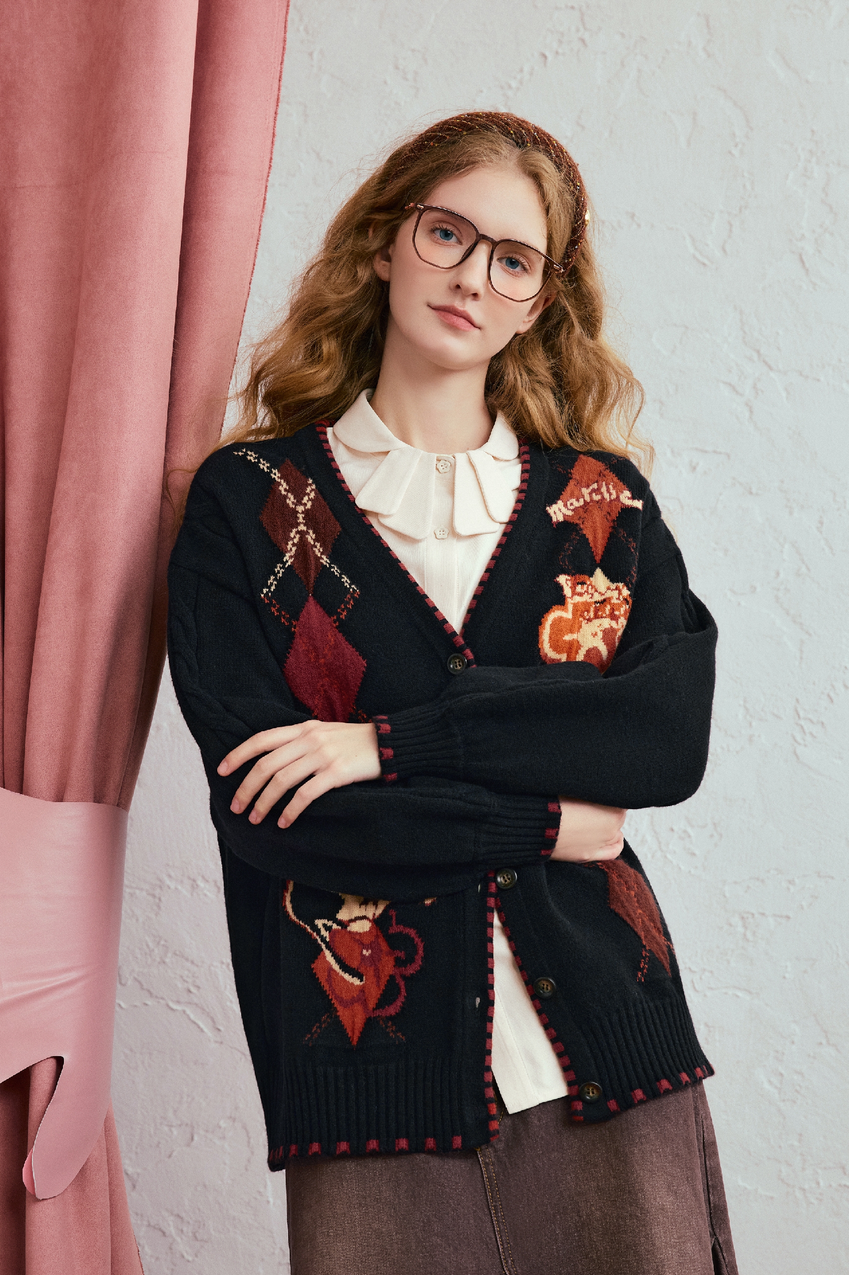 Christmas jacquard knit sweater