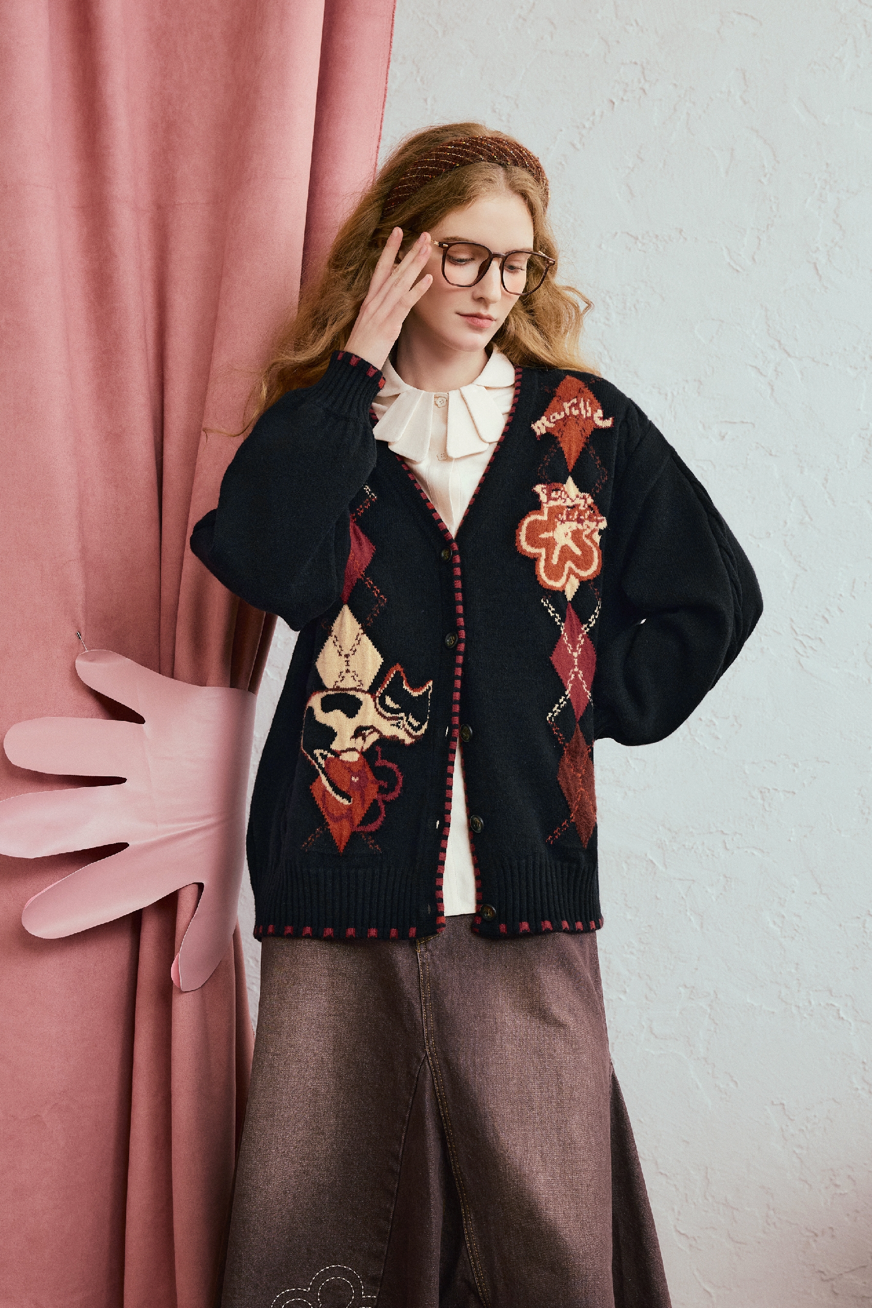 Christmas jacquard knit sweater