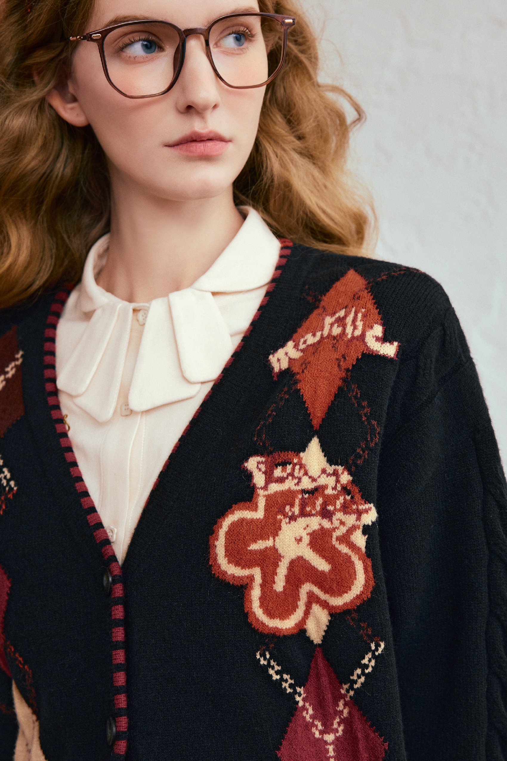 Christmas jacquard knit sweater