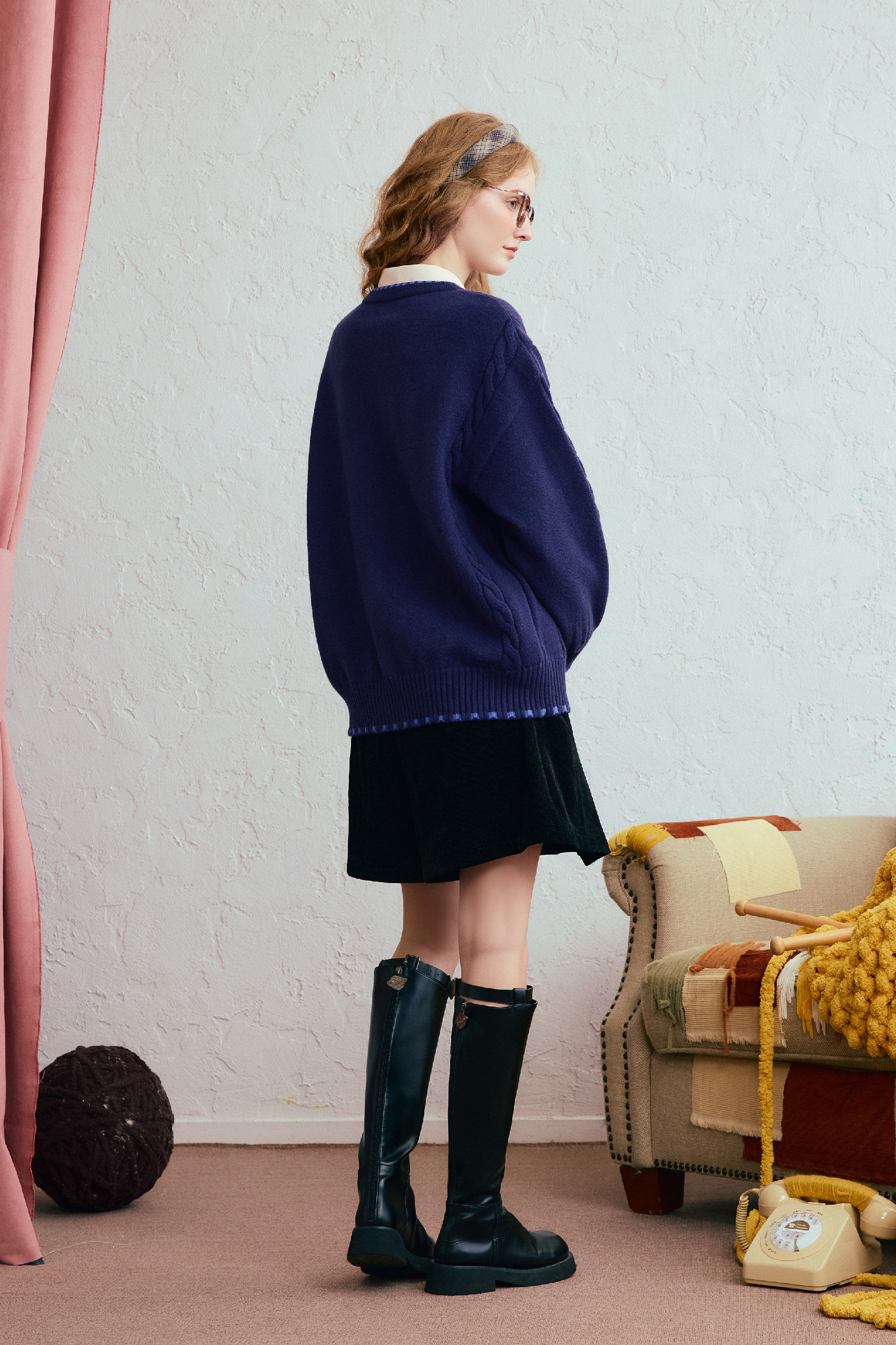 Christmas jacquard knit sweater