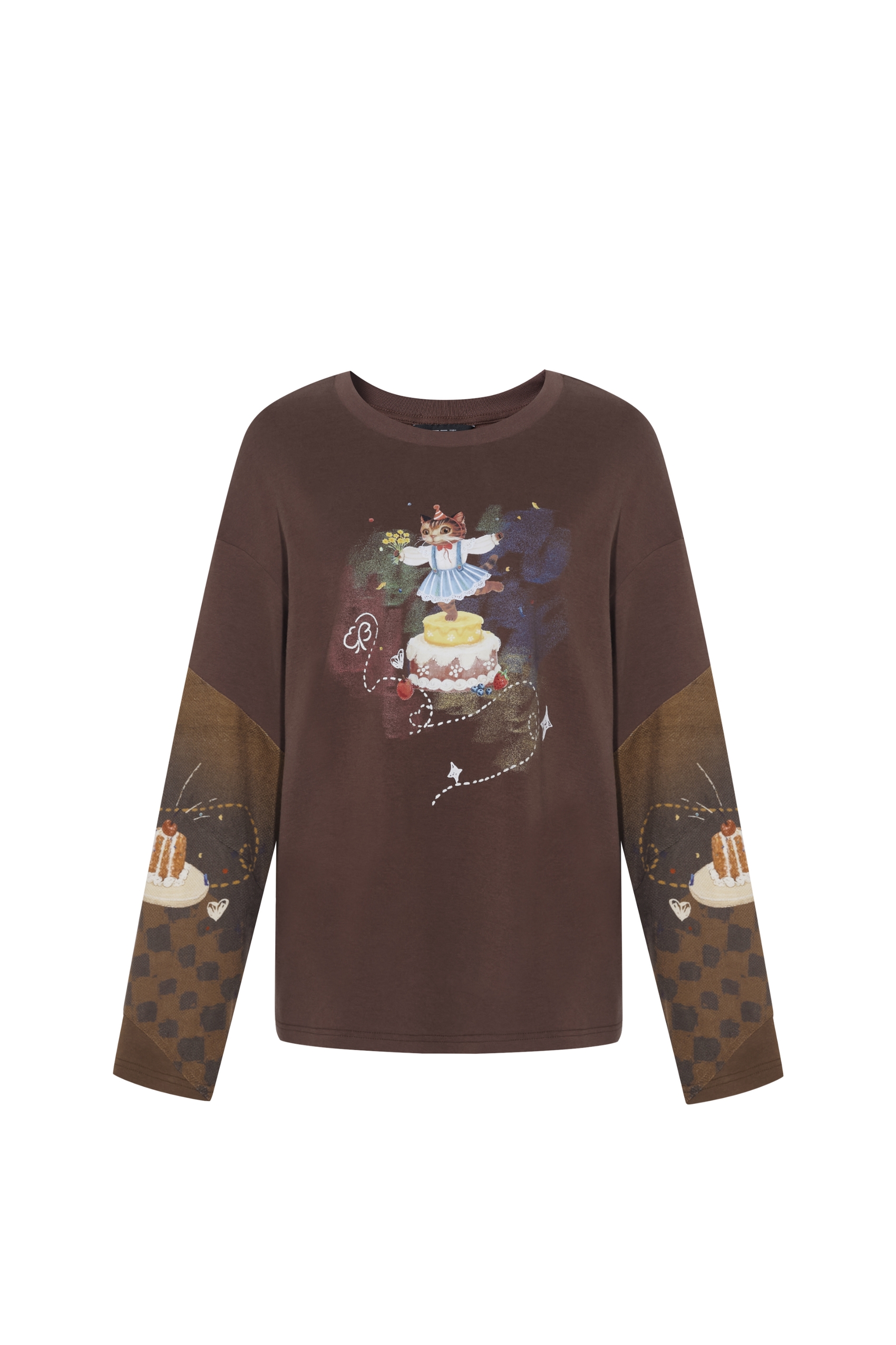 Loose-fitting long-sleeved base layer T-shirt