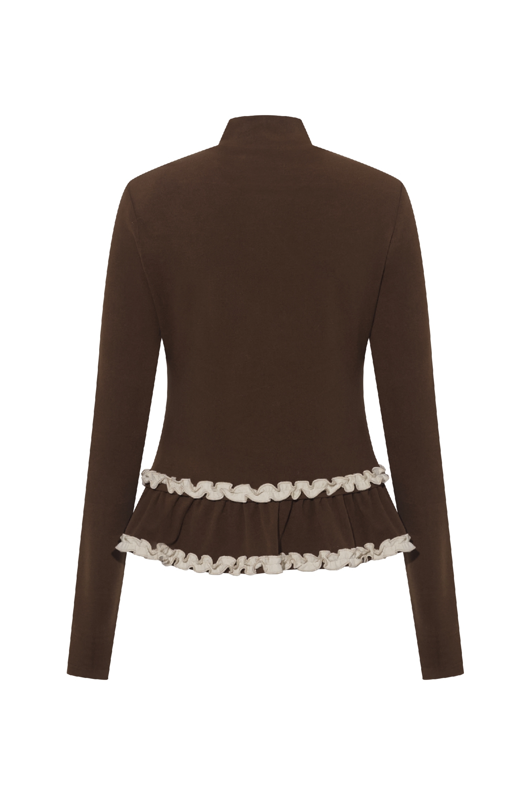 High-neck base layer long-sleeved T-shirt