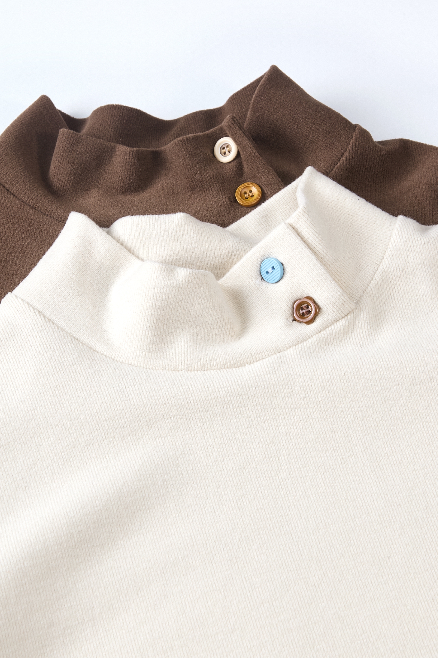 High-neck base layer long-sleeved T-shirt