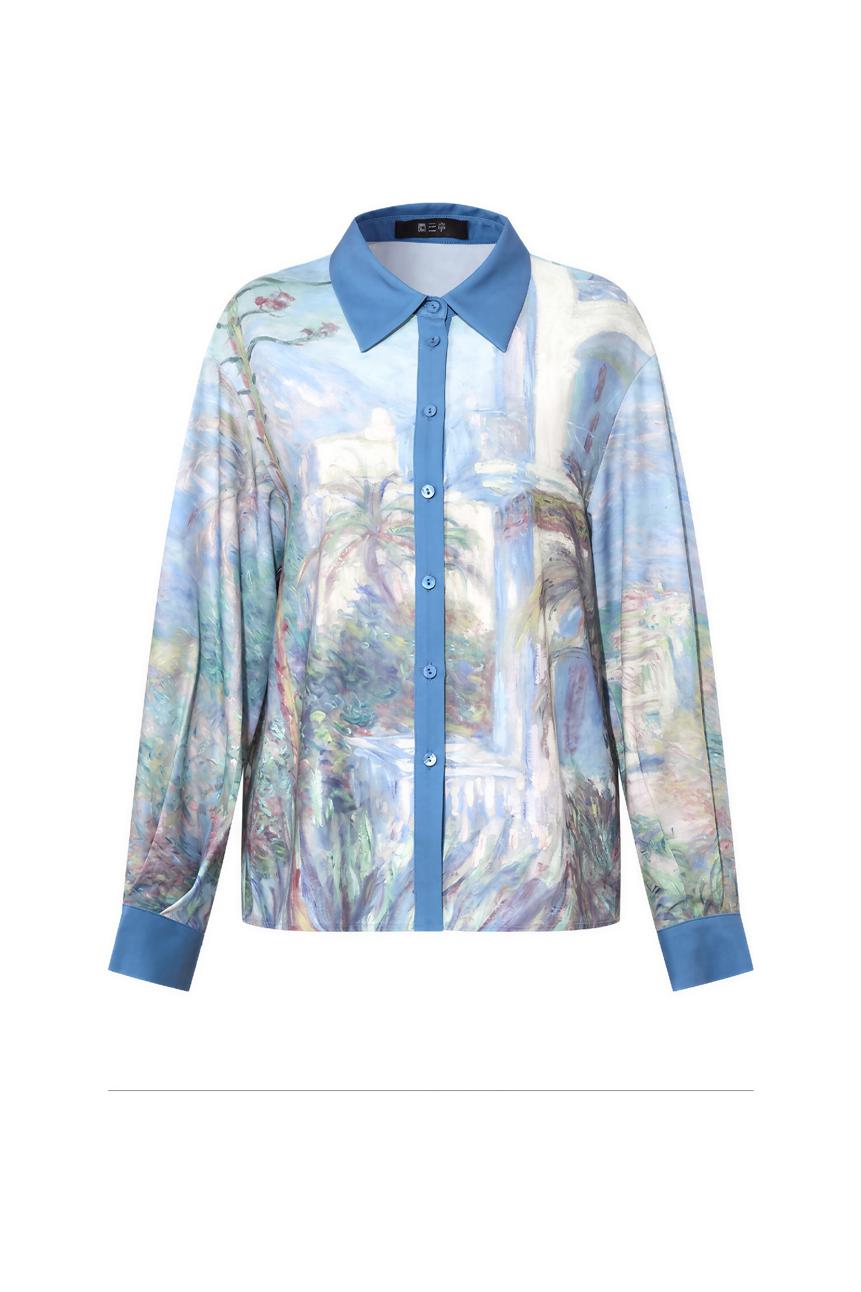 Monet-Inspired Printed Designer Relaxed Shirt