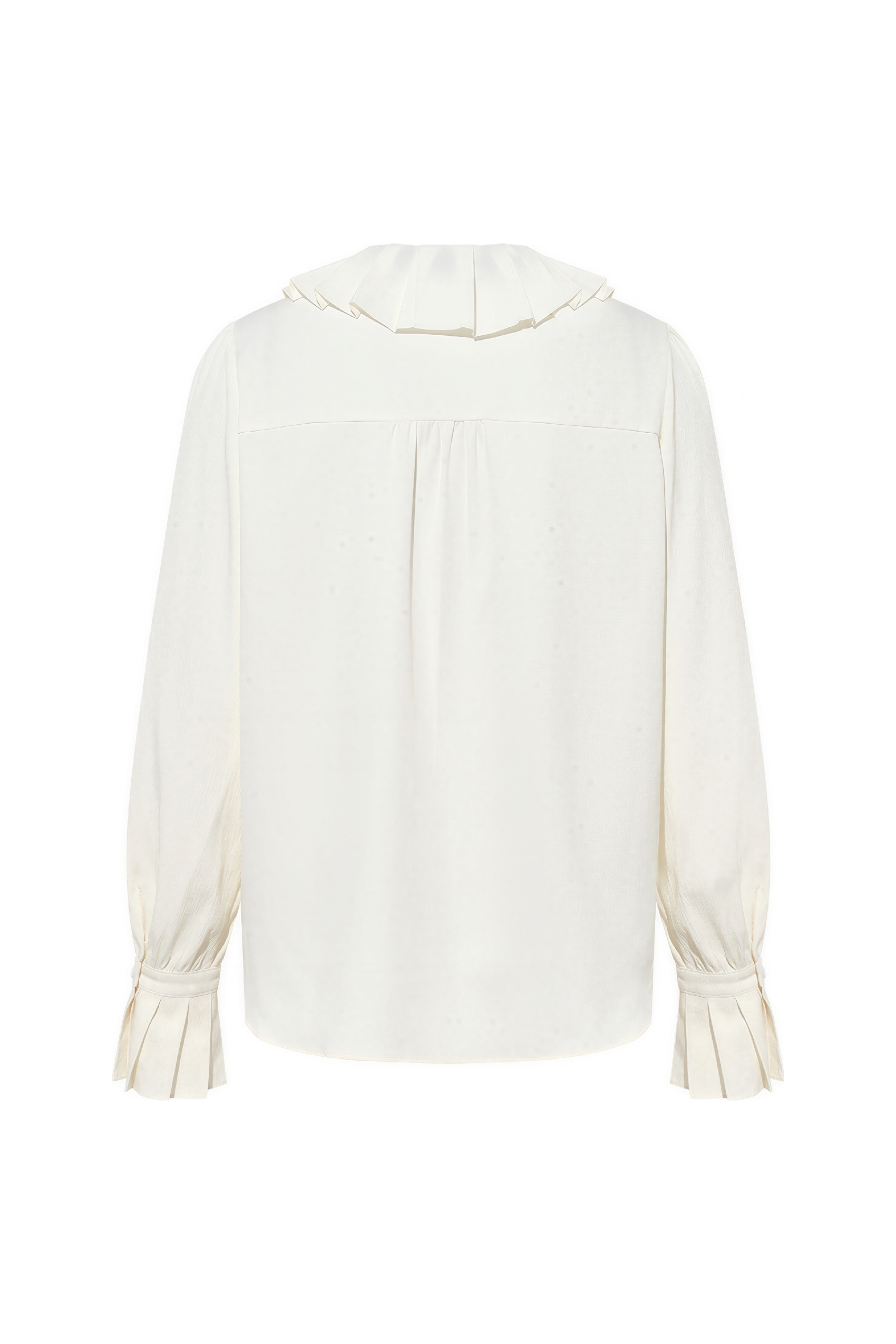 Relaxed Designer Collar White Shirt