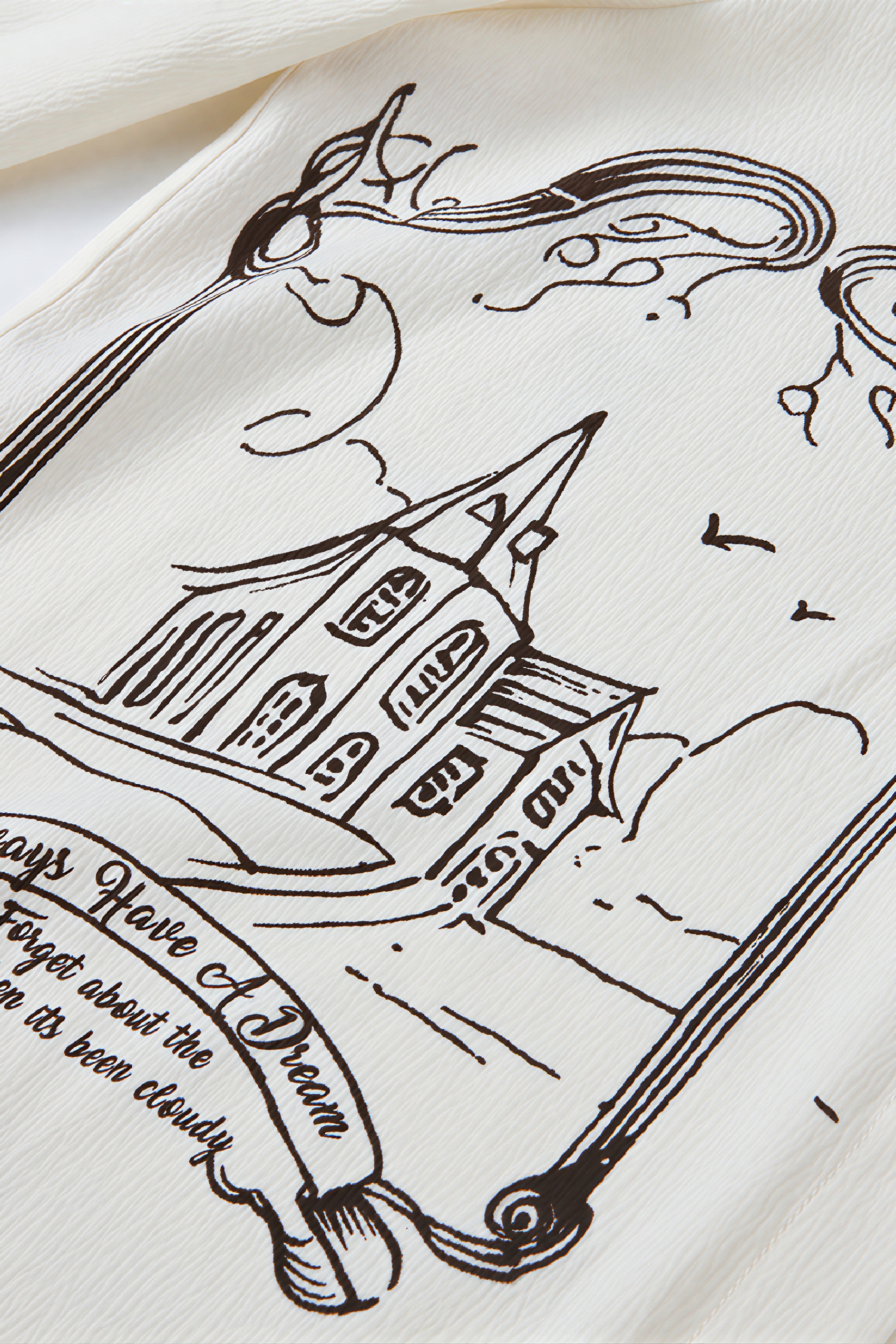 Relaxed Designer Collar White Shirt