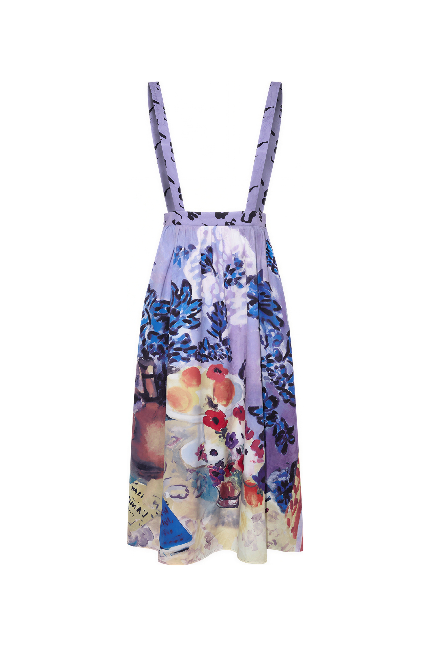 Matisse-Inspired Oil Painting Print Skirt