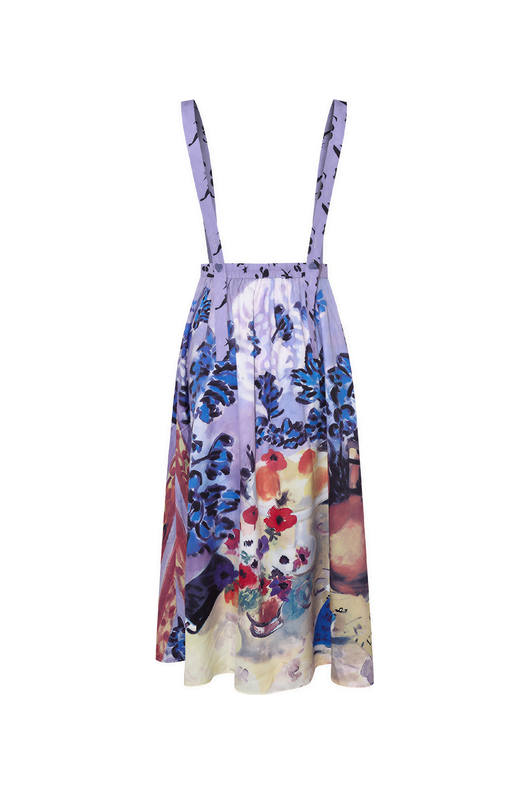 Matisse-Inspired Oil Painting Print Skirt