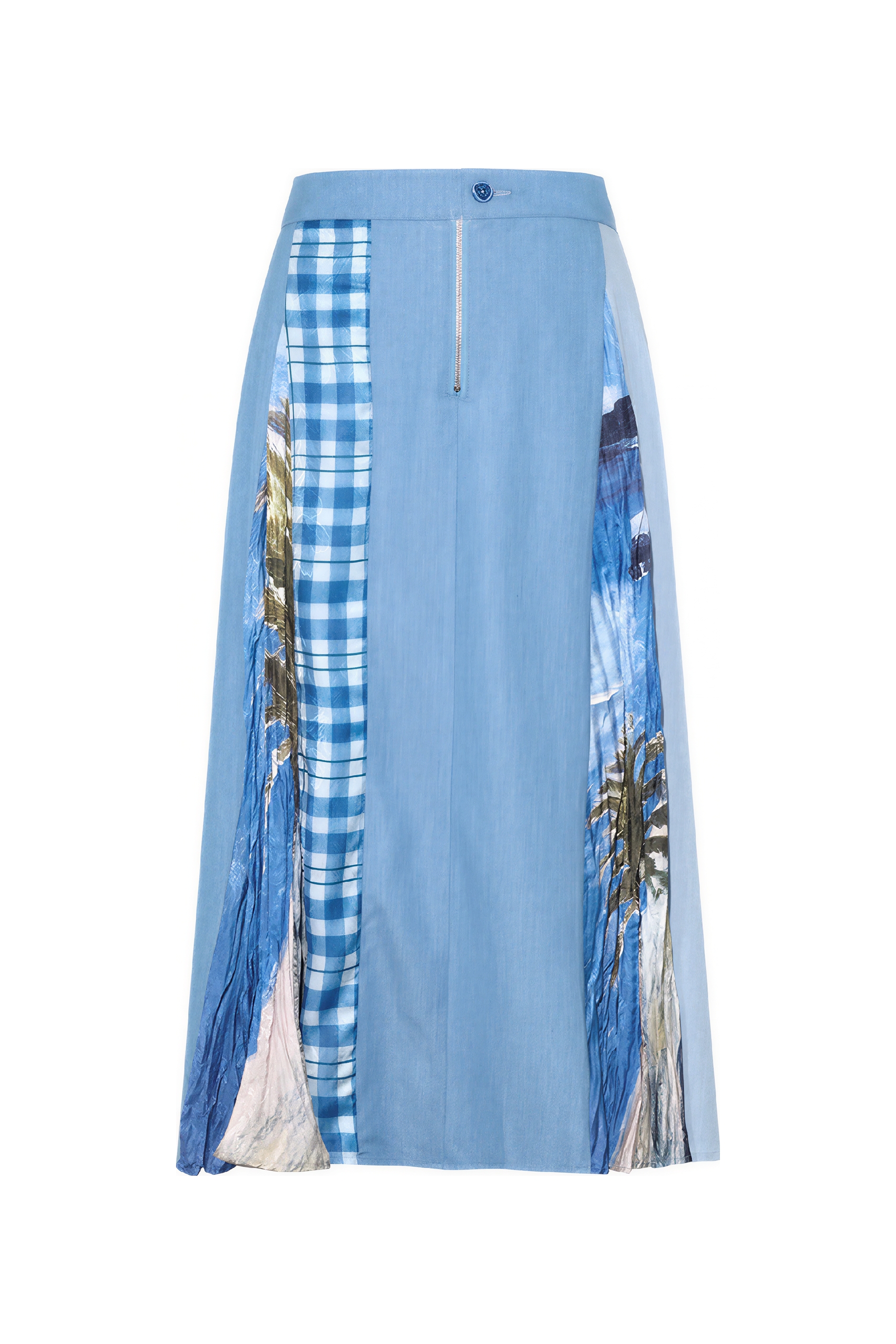 Matisse-Inspired High-Waisted A-Line Maxi Skirt