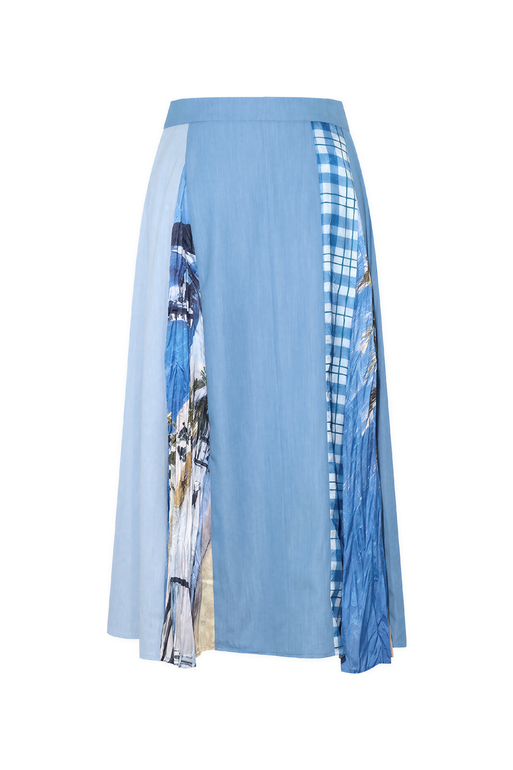 Matisse-Inspired High-Waisted A-Line Maxi Skirt