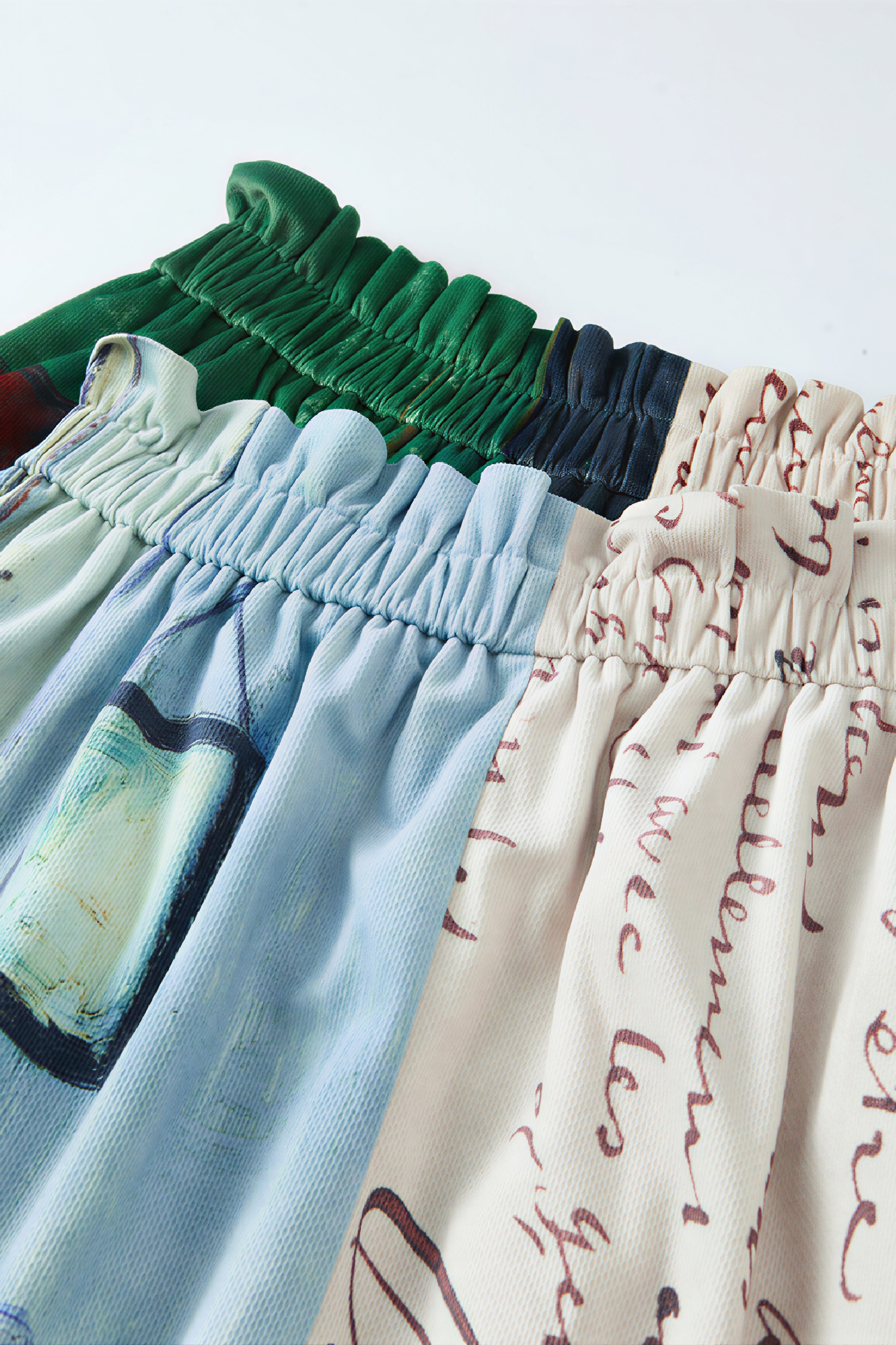 Van Gogh-Inspired High-Waisted A-Line Maxi Skirt