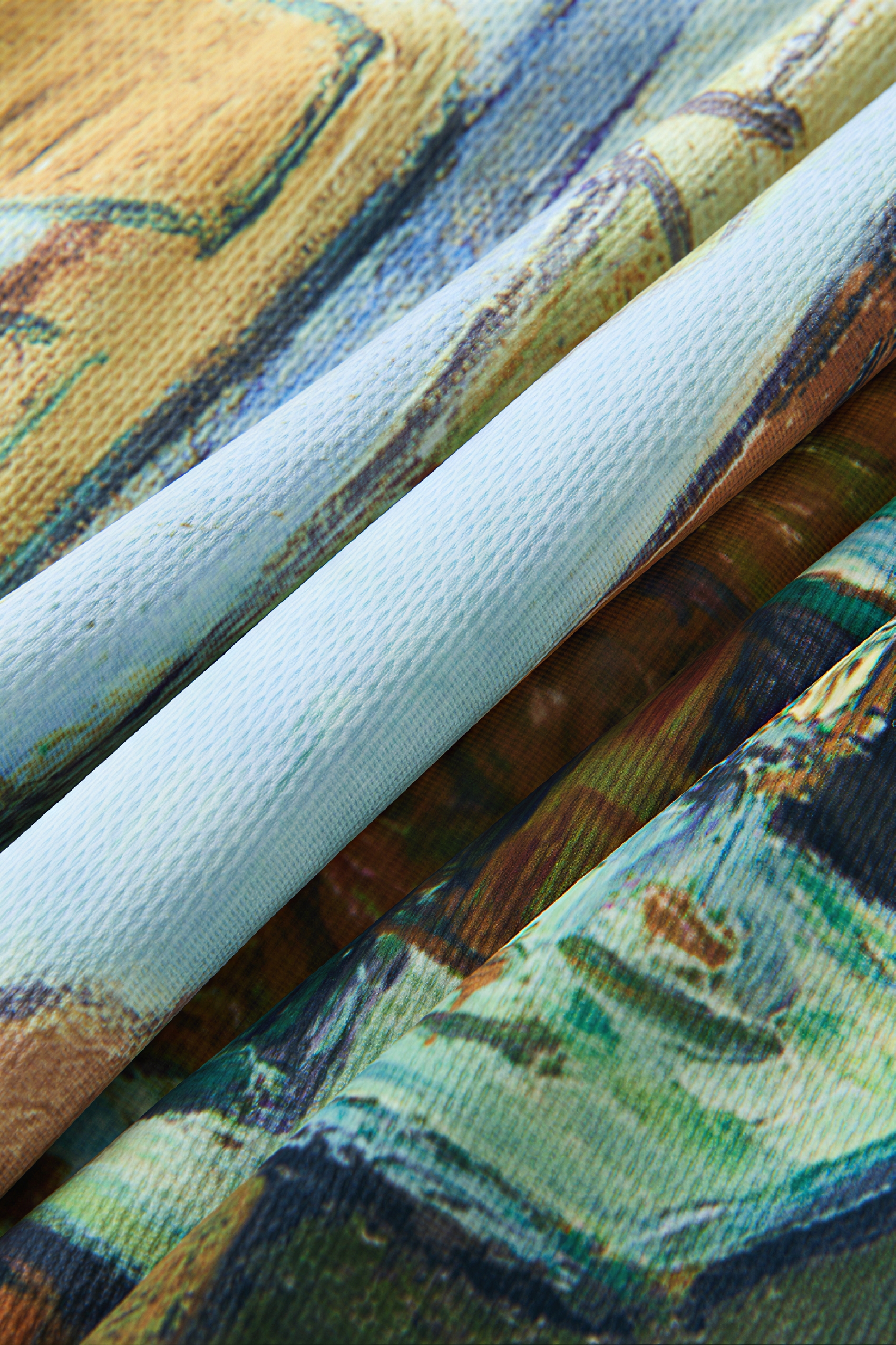 Van Gogh-Inspired High-Waisted A-Line Maxi Skirt